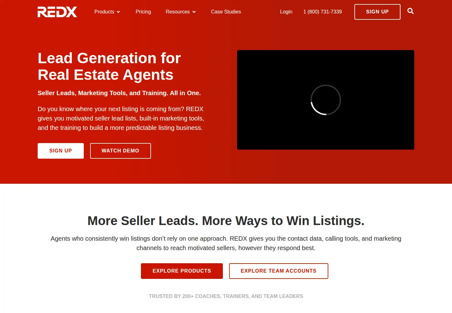 Screenshot of theredx.com