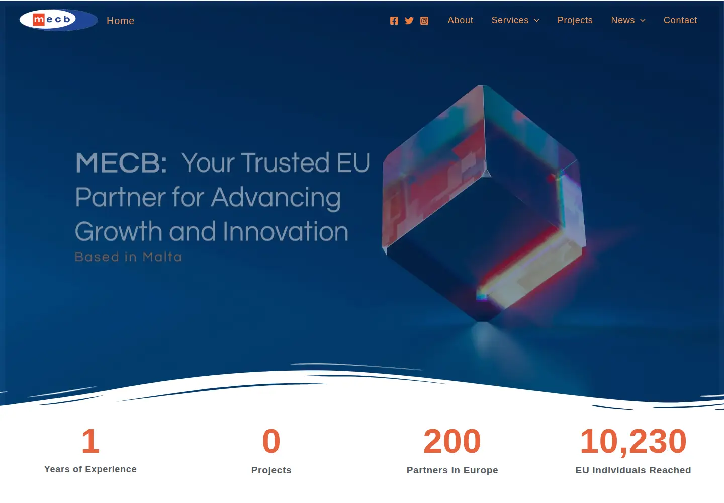 Screenshot of mecb.com.mt