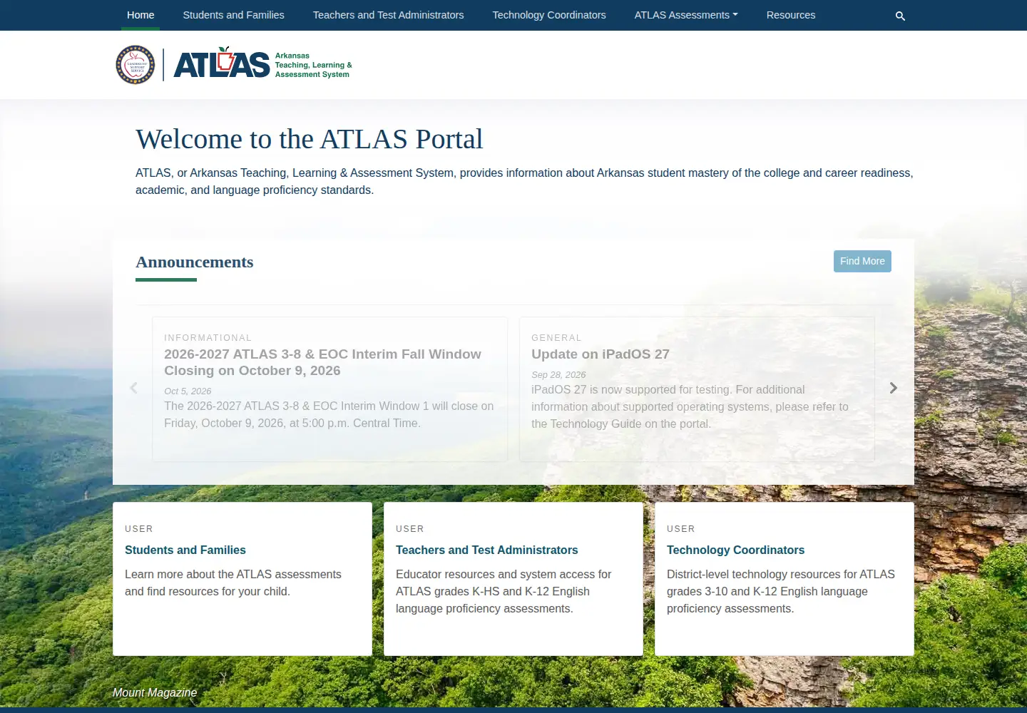 Screenshot of atlasportal.org