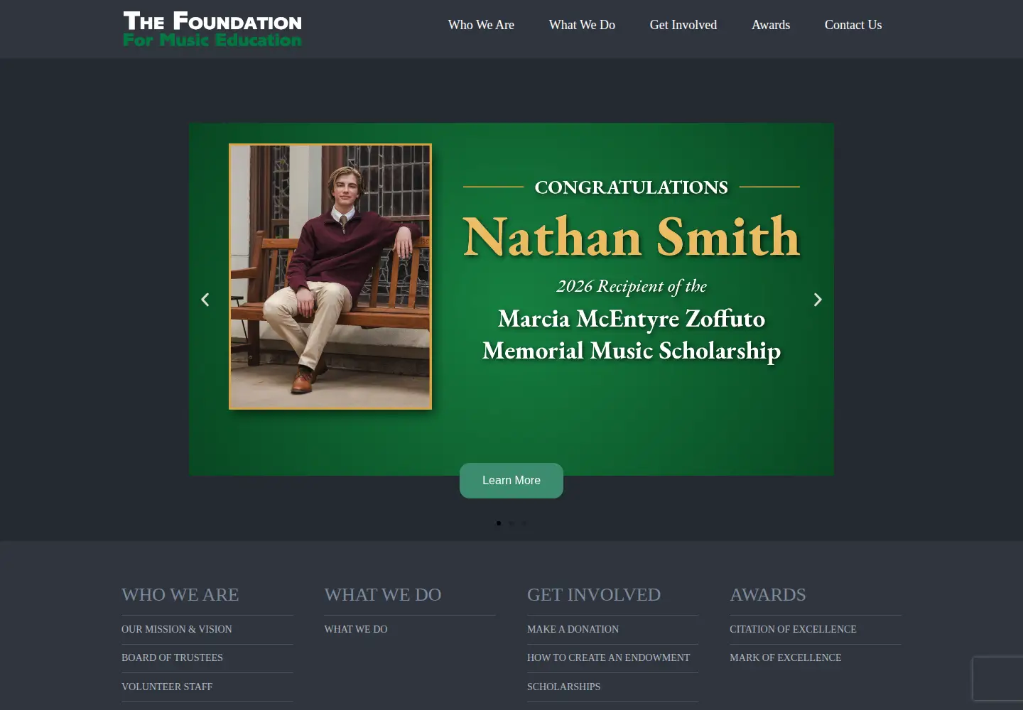 Screenshot of foundationformusiceducation.org