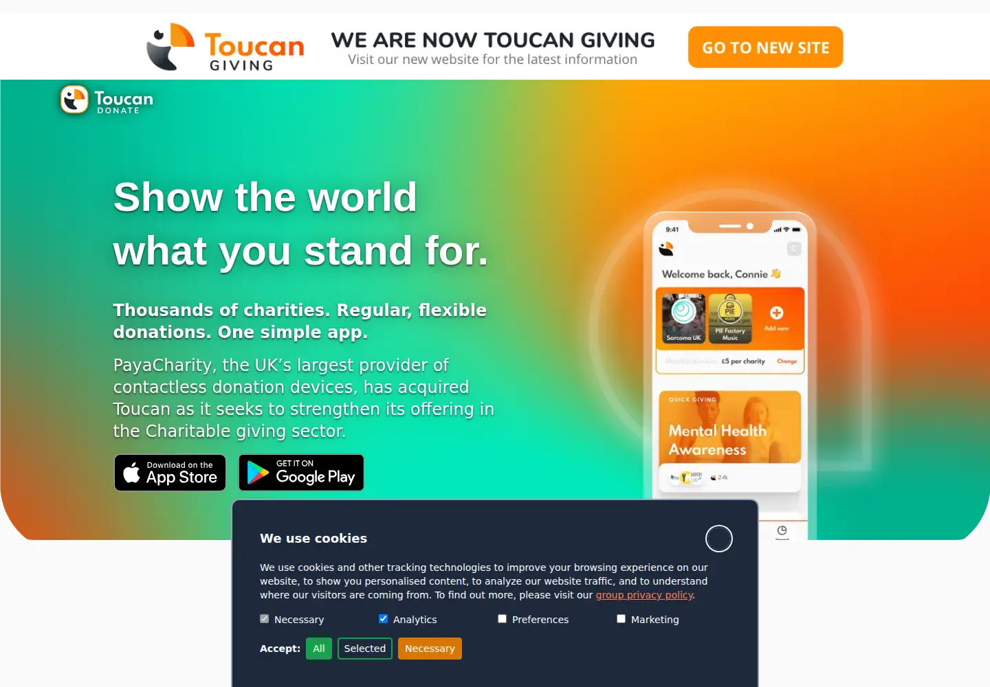 Screenshot of thetoucan.app