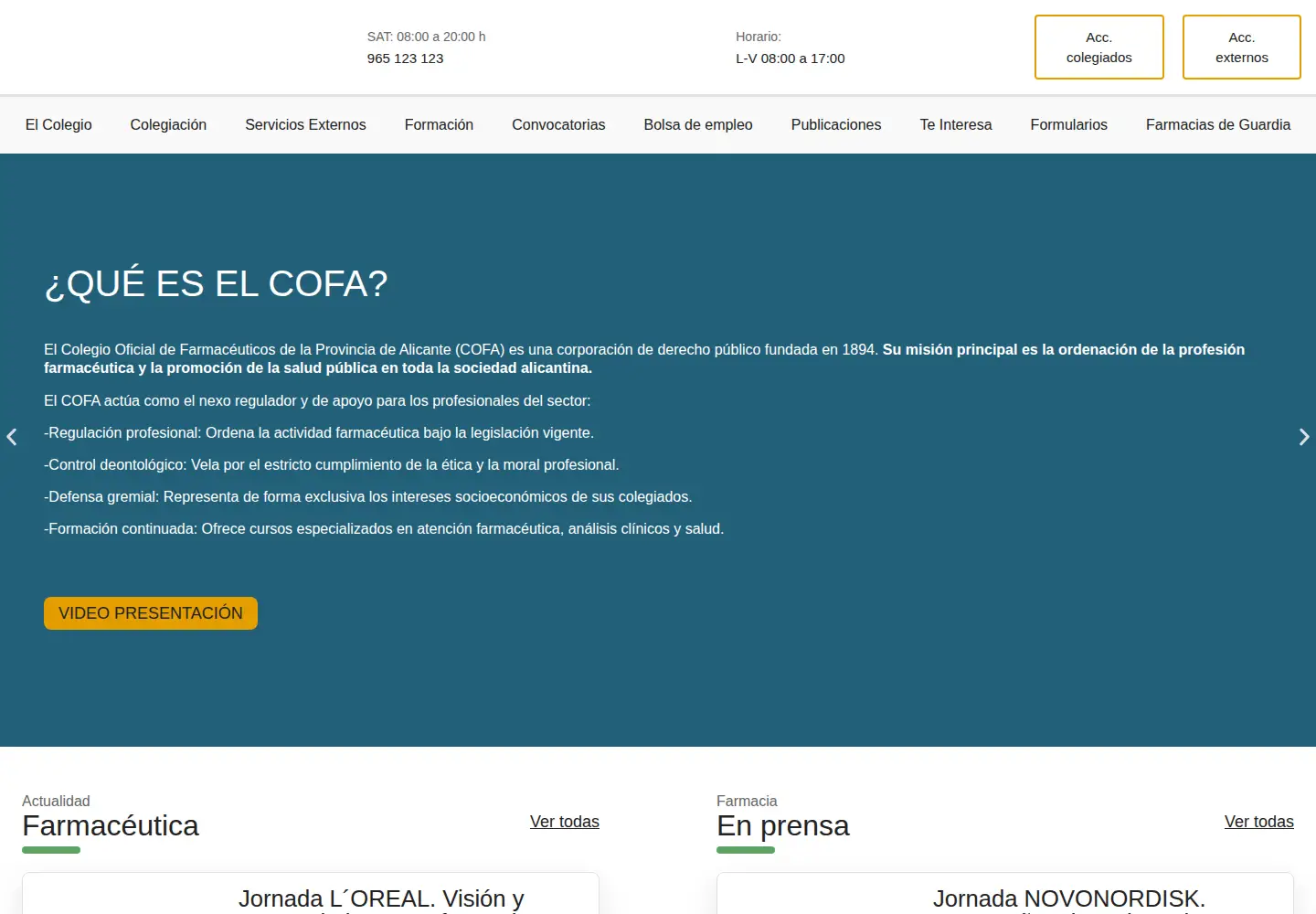 Screenshot of cofalicante.com