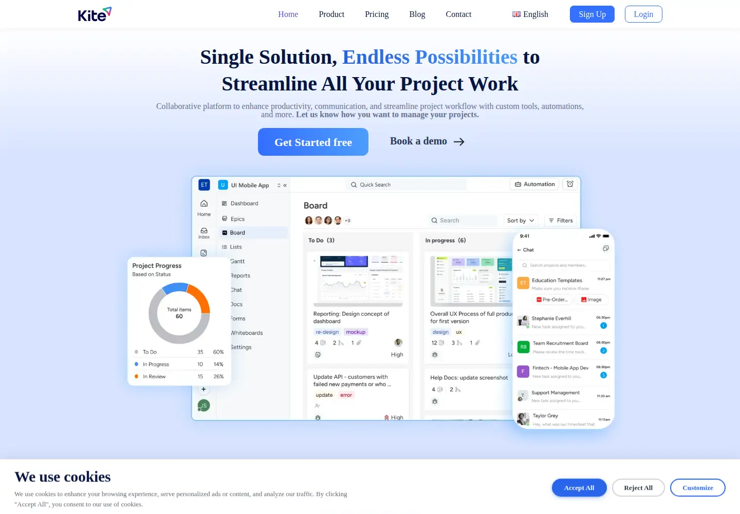 Screenshot of kitesuite.com