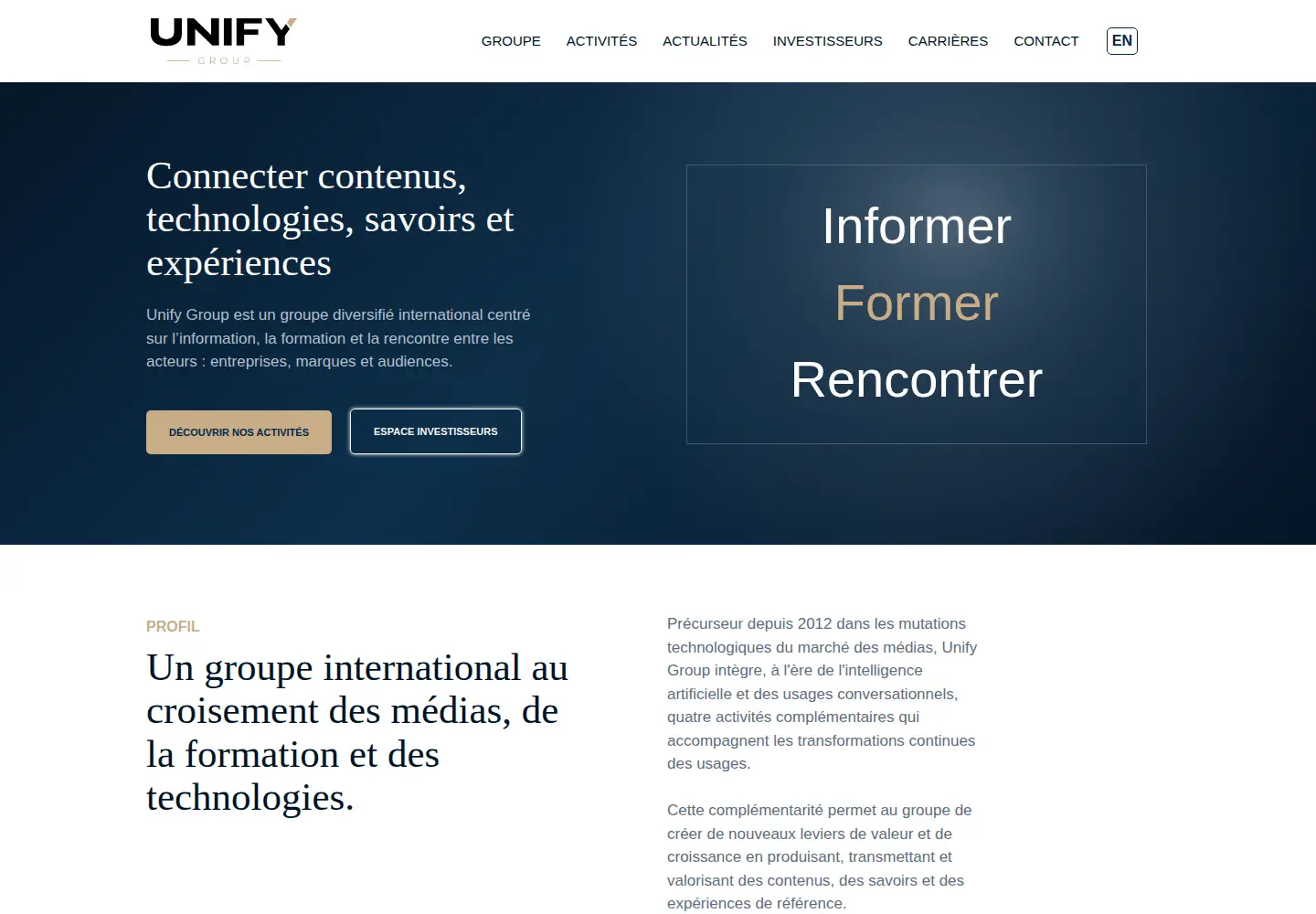 Screenshot of unifygroup.com