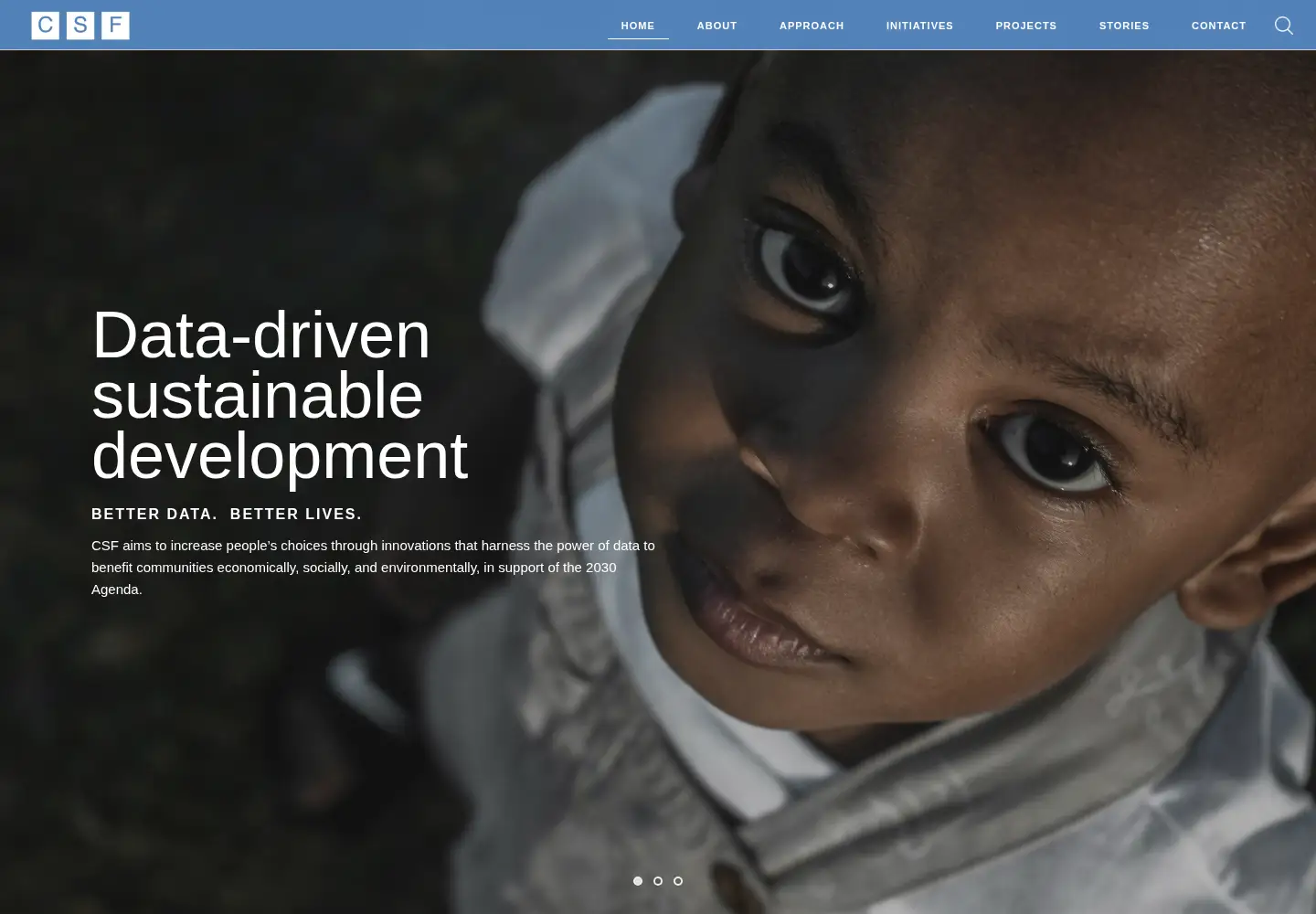 Captured homepage of communitysystemsfoundation.org in the current scan