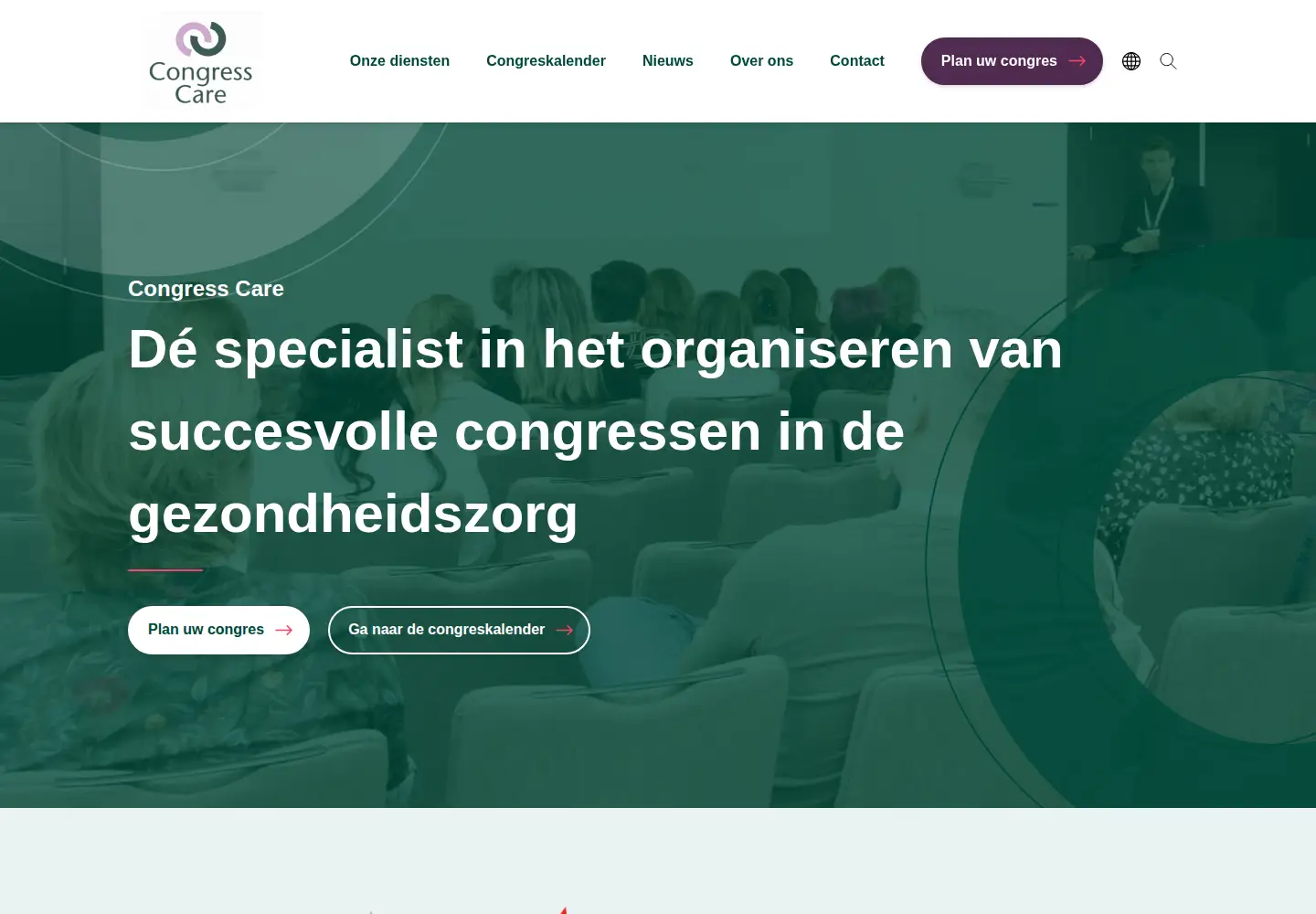 Captured homepage of congresscare.com in the current scan