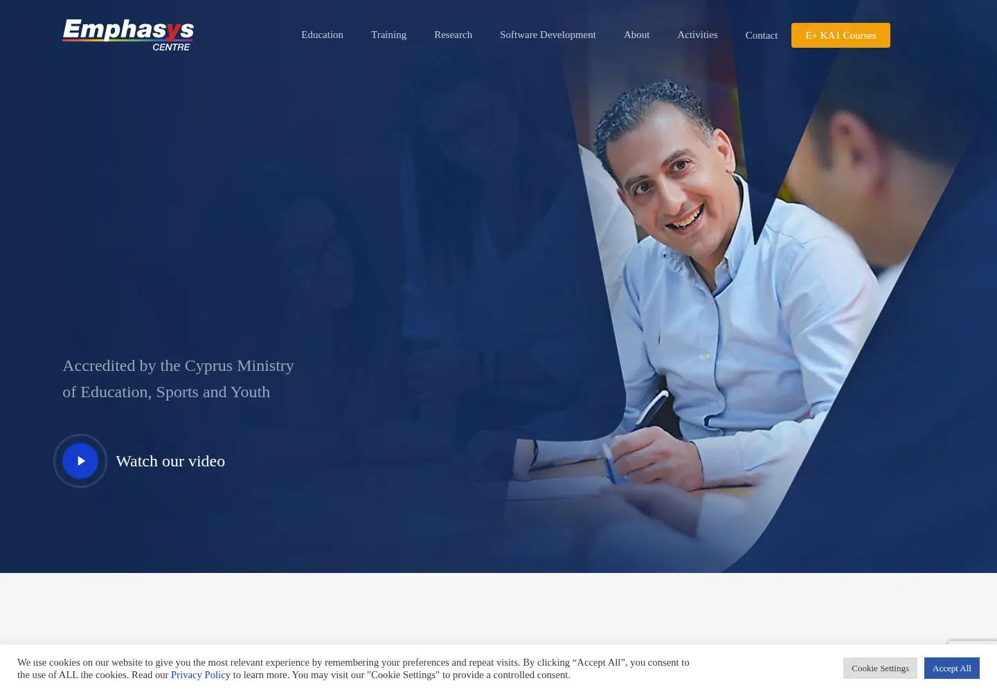 Screenshot of emphasyscentre.com