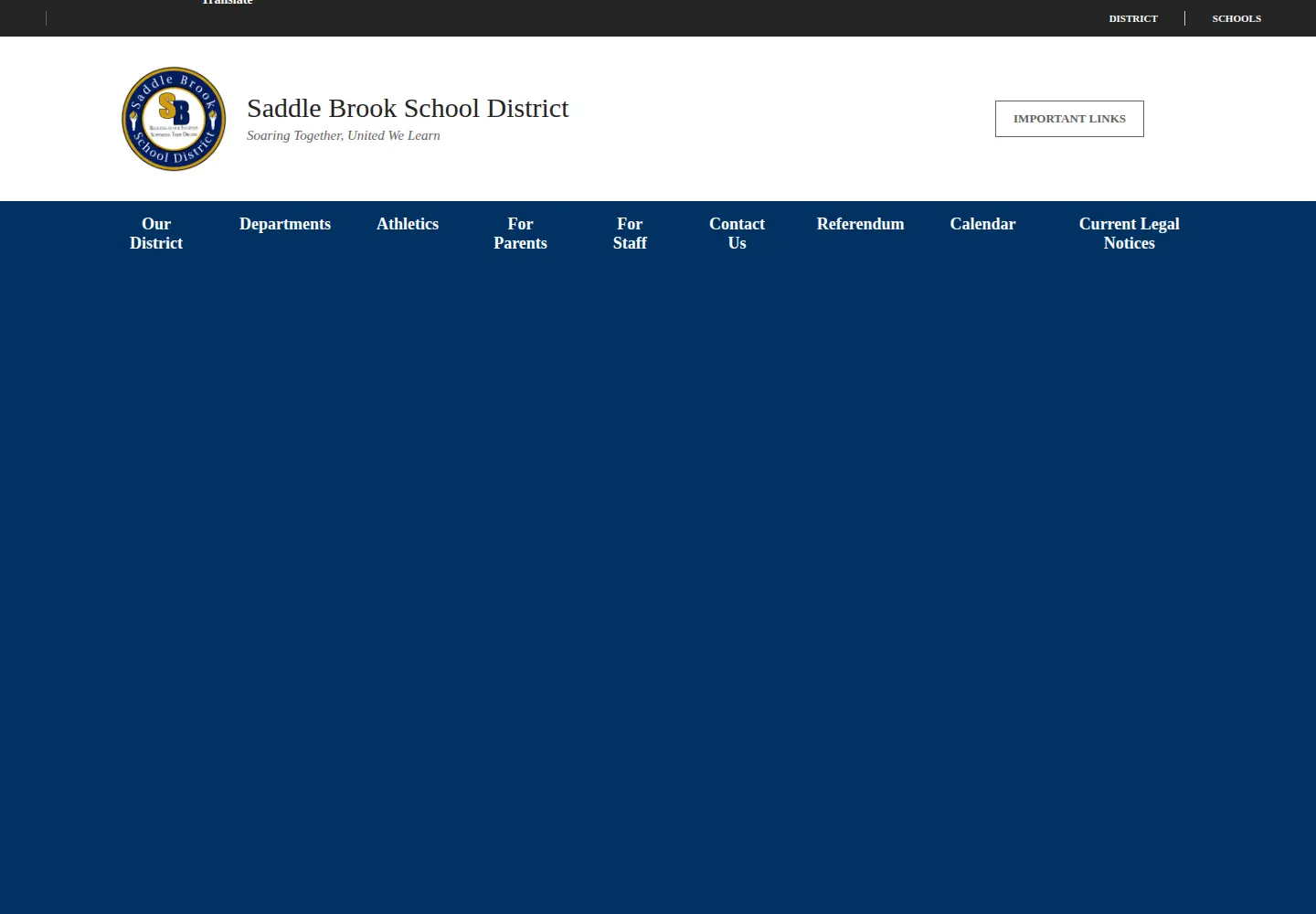 Captured homepage of sbpsnj.org in the current scan