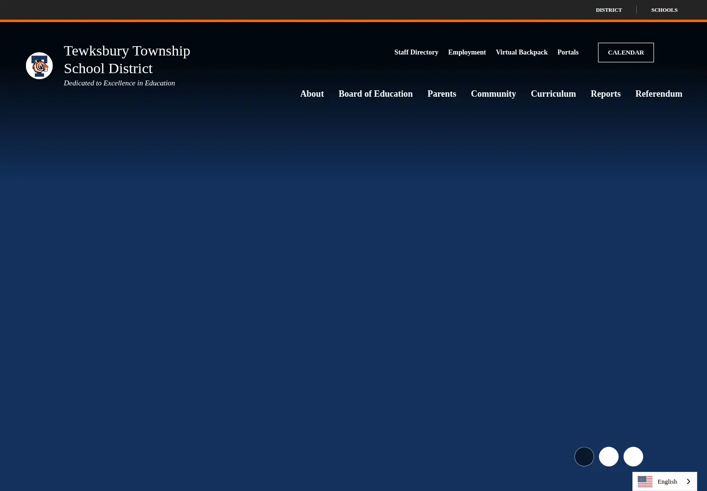 Screenshot of tewksburyschools.org