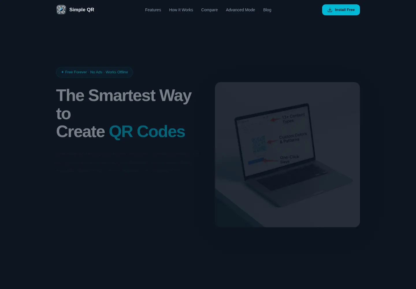 Screenshot of simpleqr.top