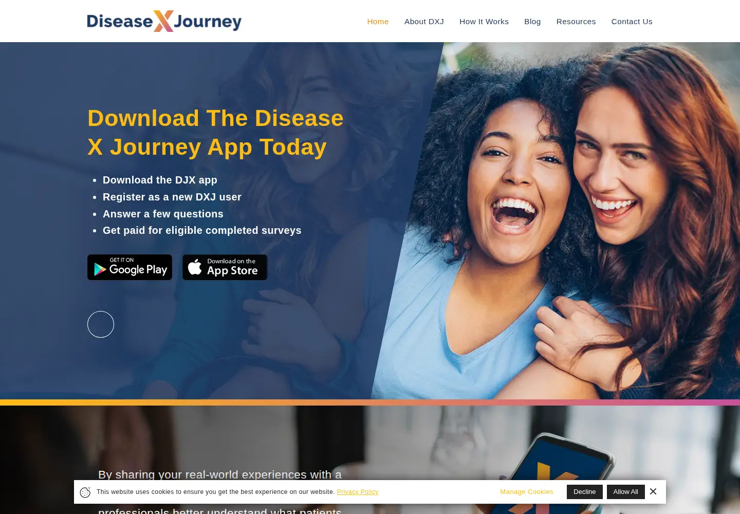 Screenshot of mydxj.com