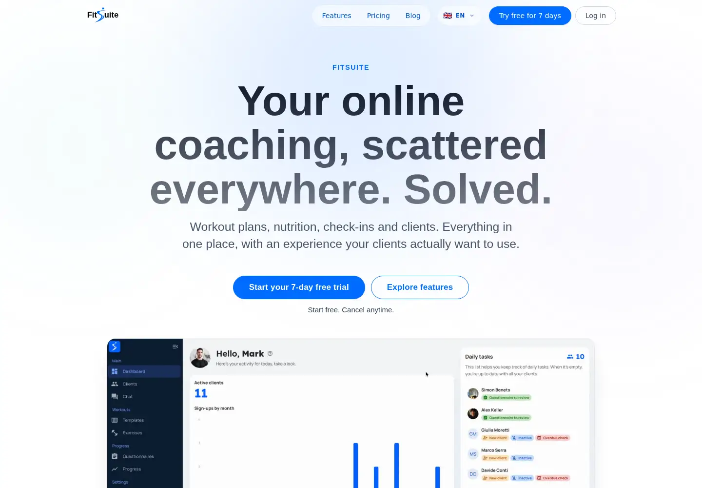 Screenshot of fitsuite.co