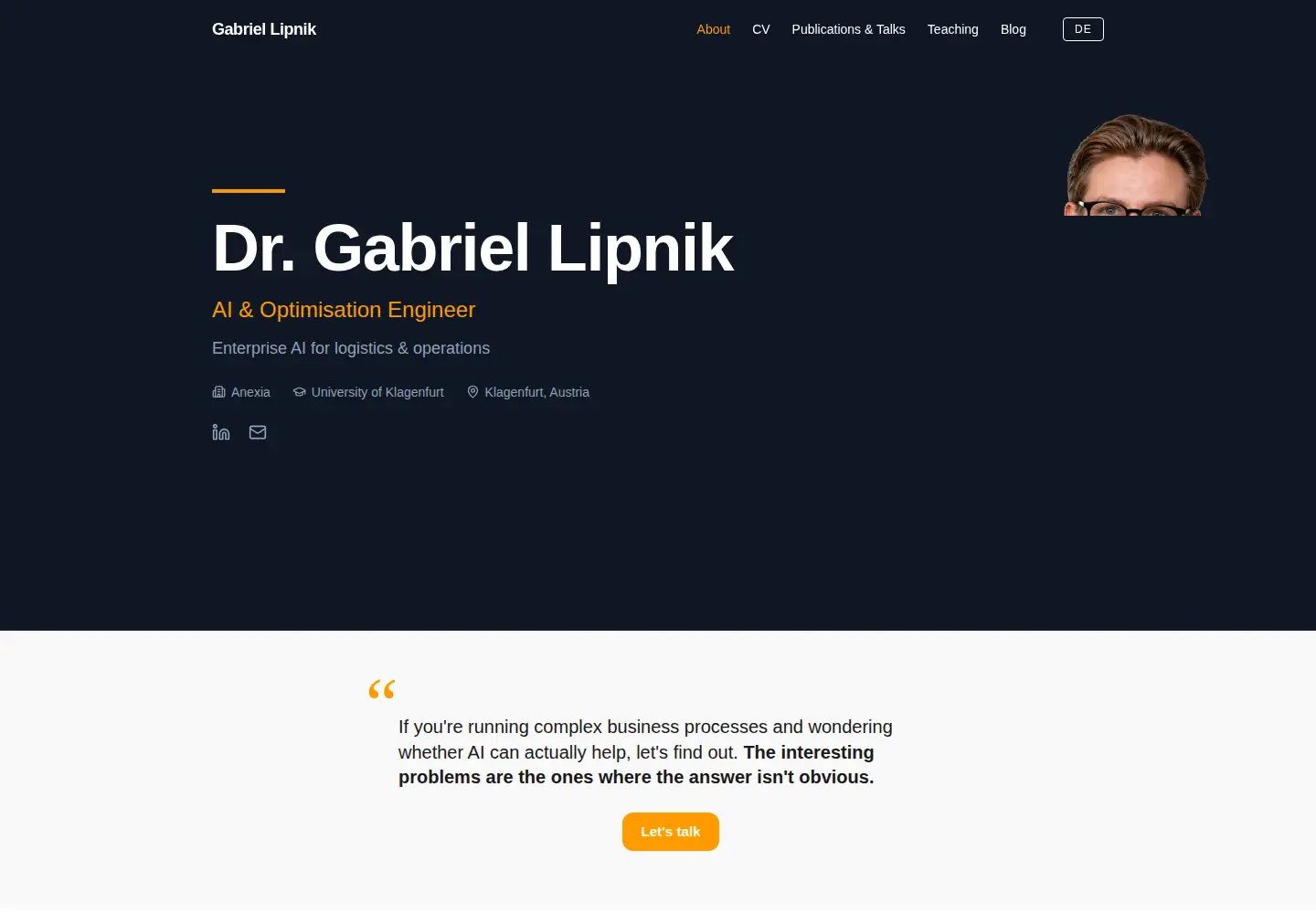 Screenshot of gabriellipnik.at