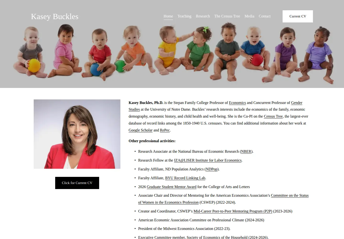 Screenshot of kaseybuckles.com