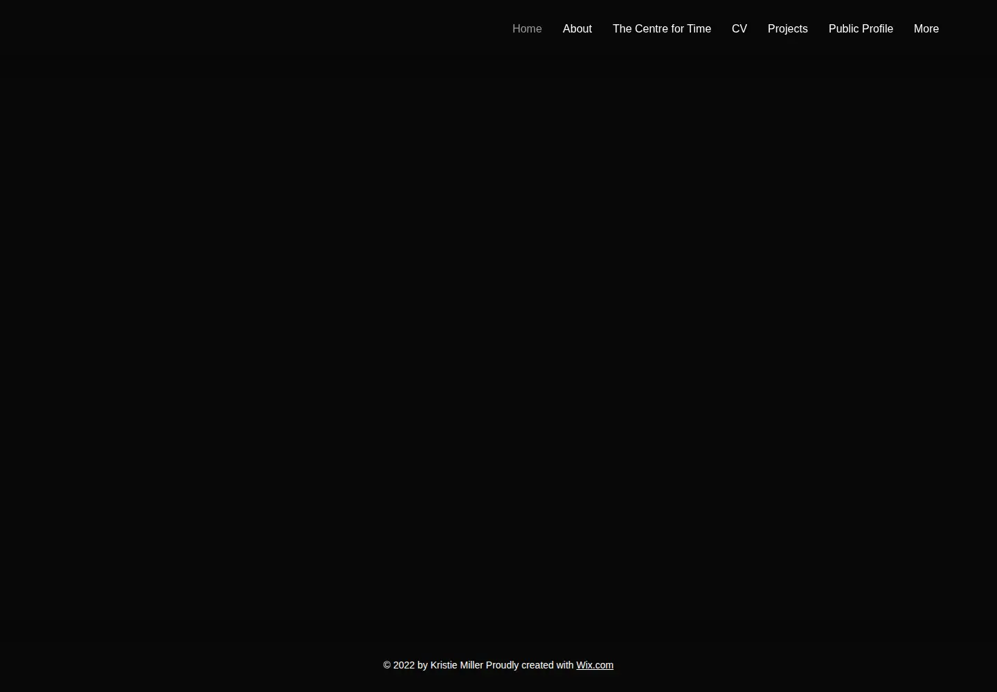 Screenshot of kristiemiller.net