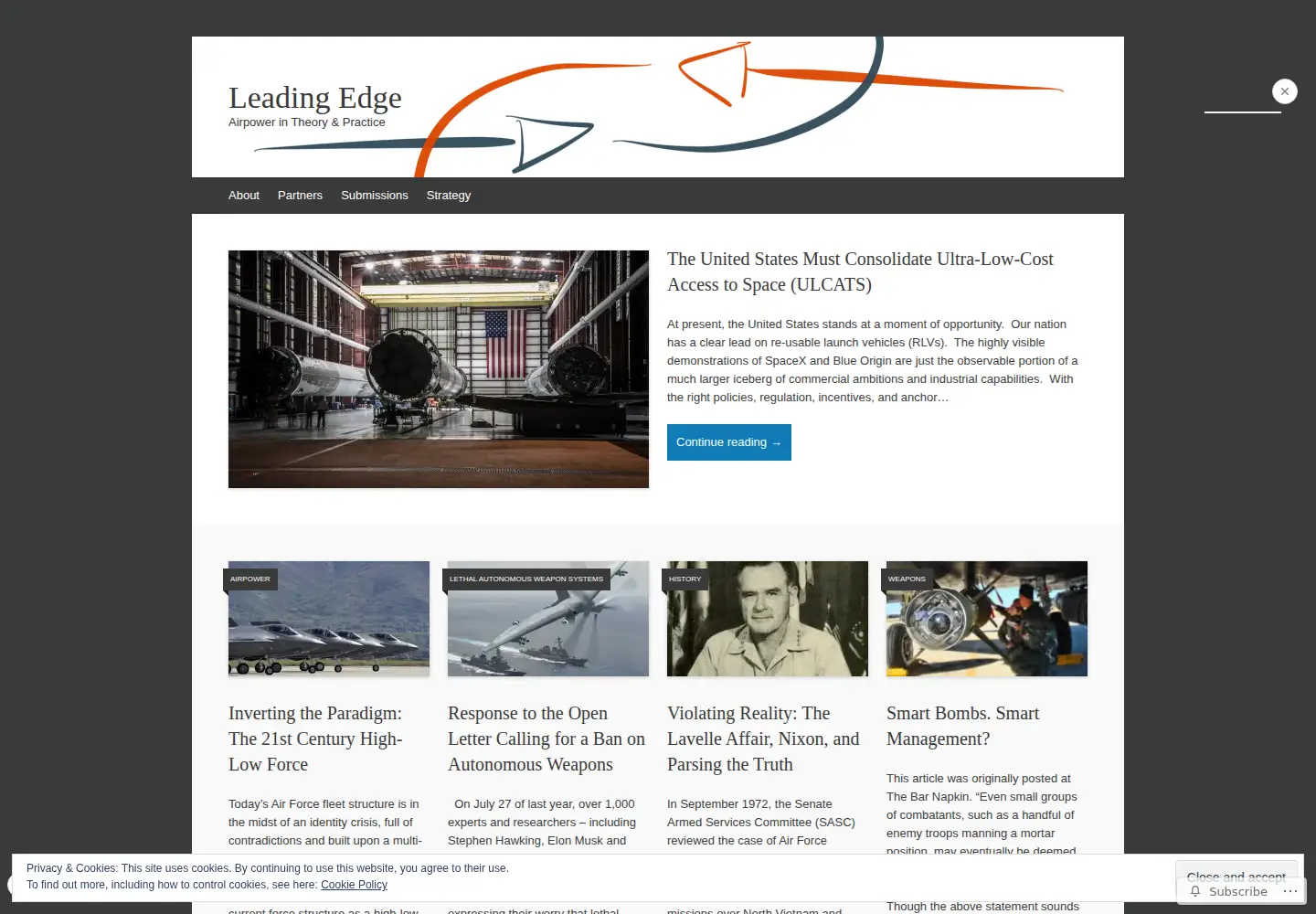 Screenshot of leadingedgeairpower.com