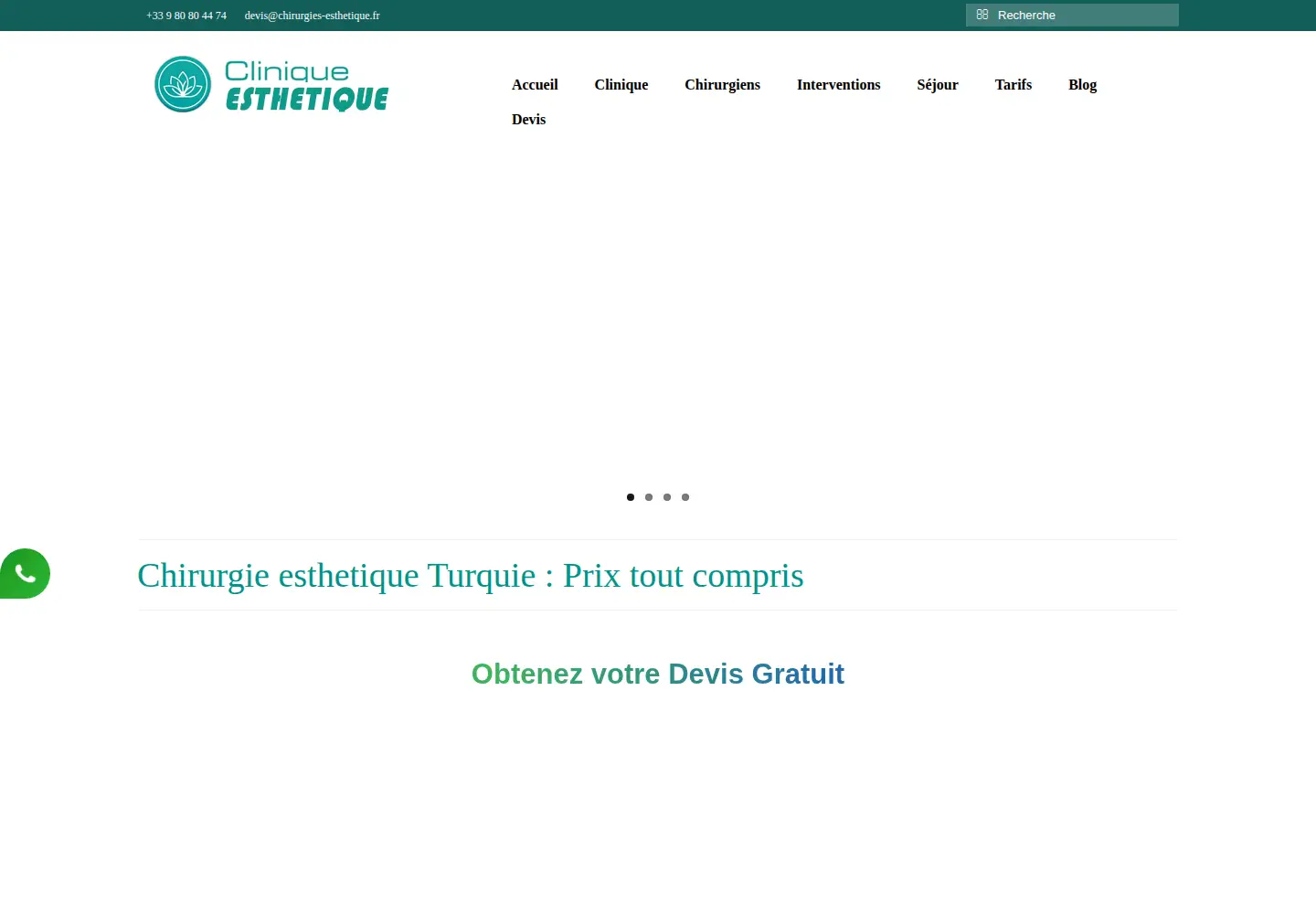 Screenshot of chirurgies-esthetique.fr