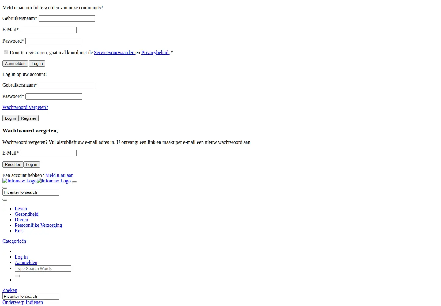 Screenshot of infomaw.com
