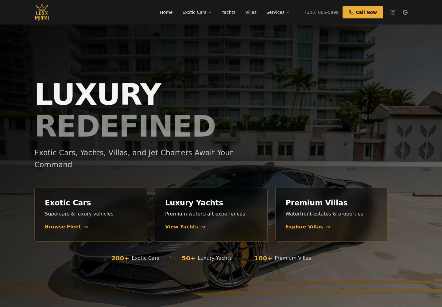 Screenshot of luxx.miami