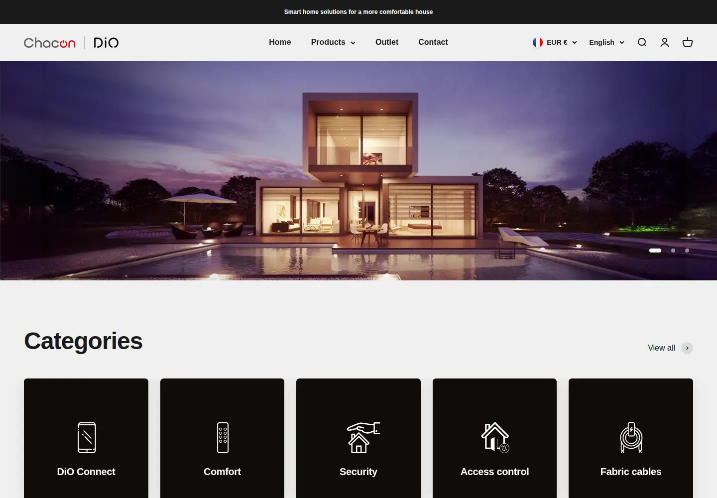 Screenshot of chacon.com