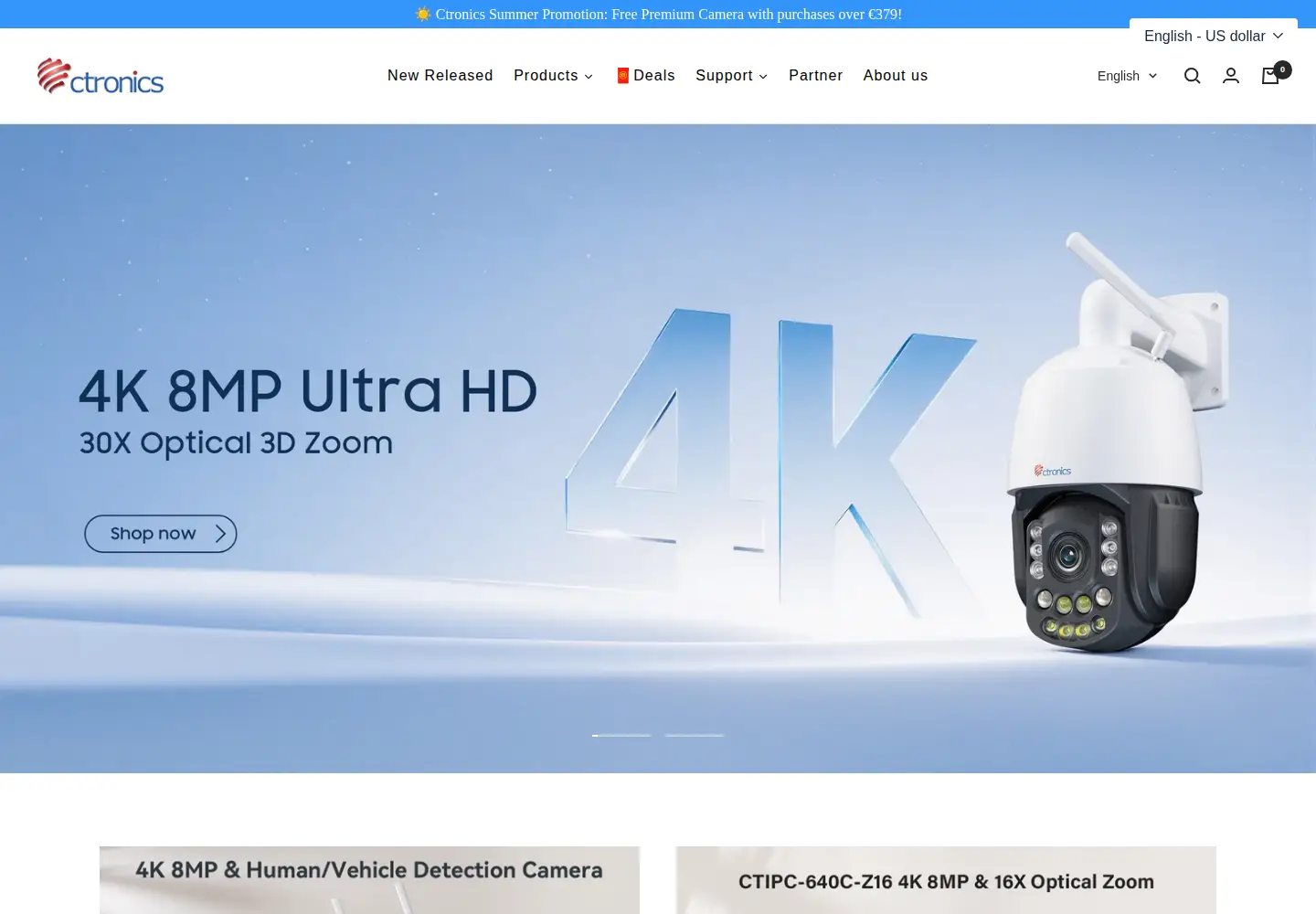 Screenshot of ctronics.com