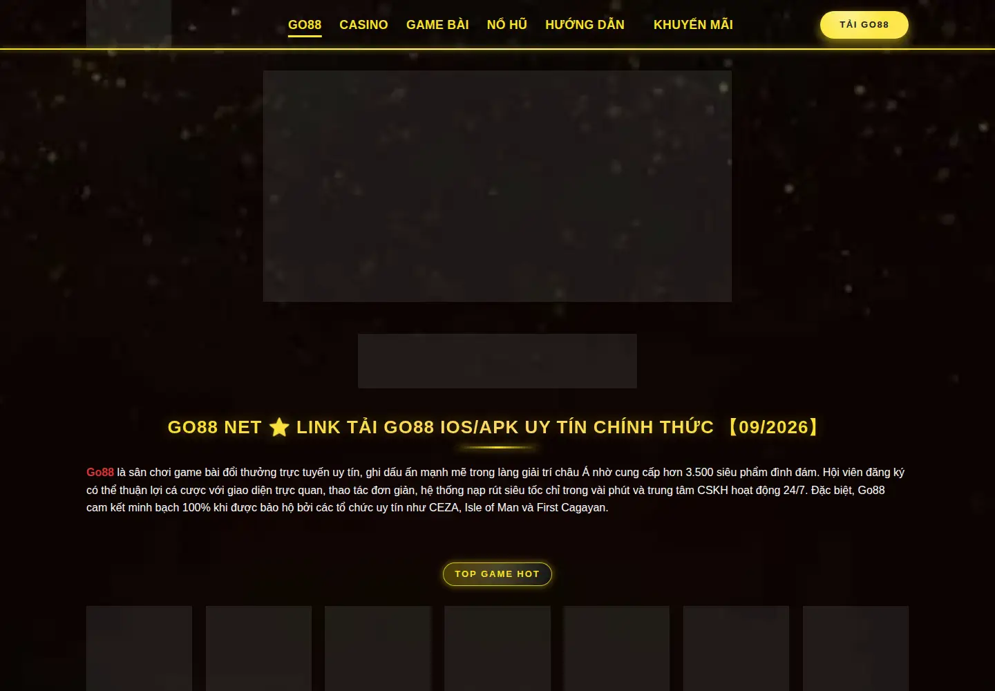 Screenshot of go88net.com