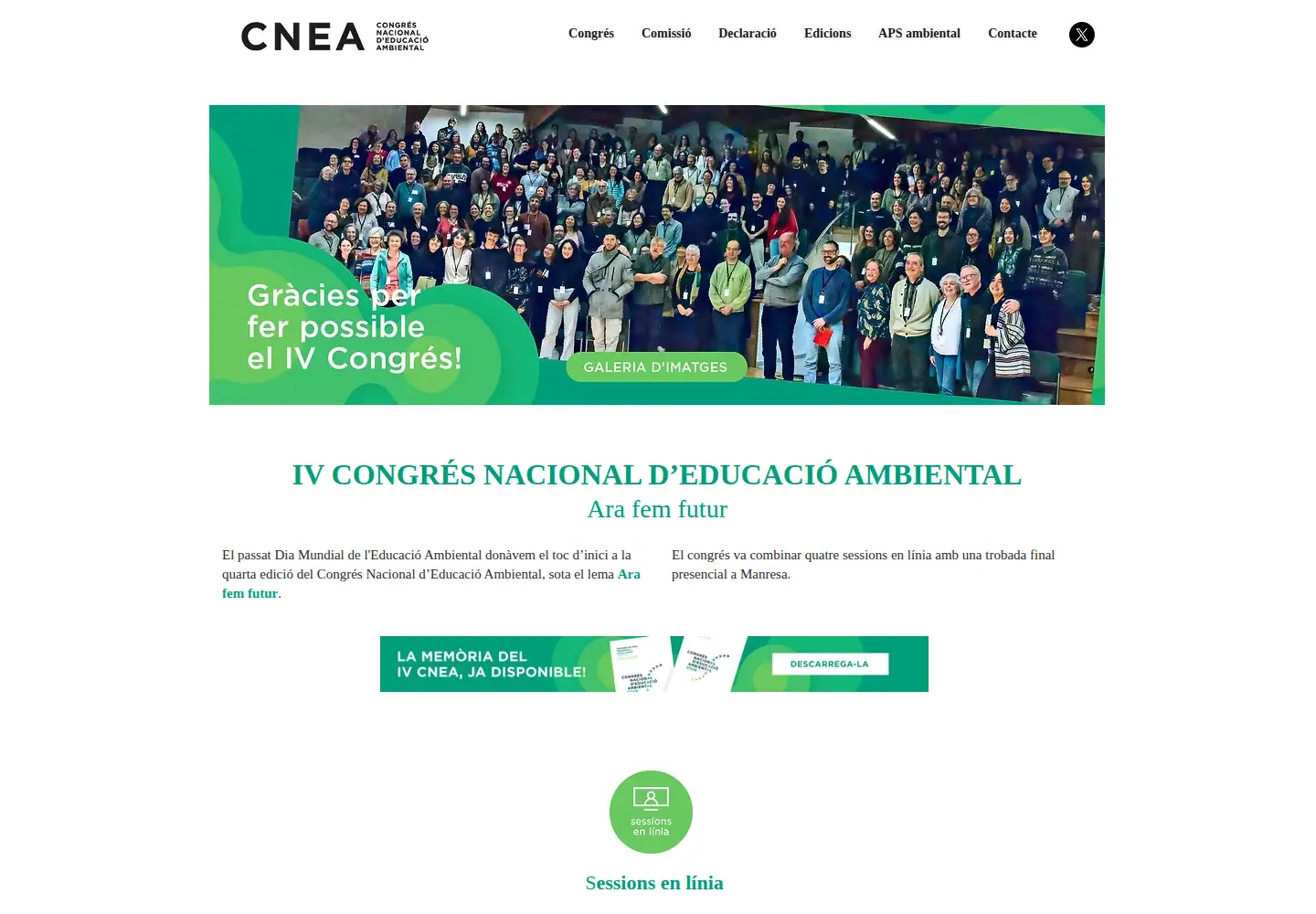 Screenshot of cnea.cat