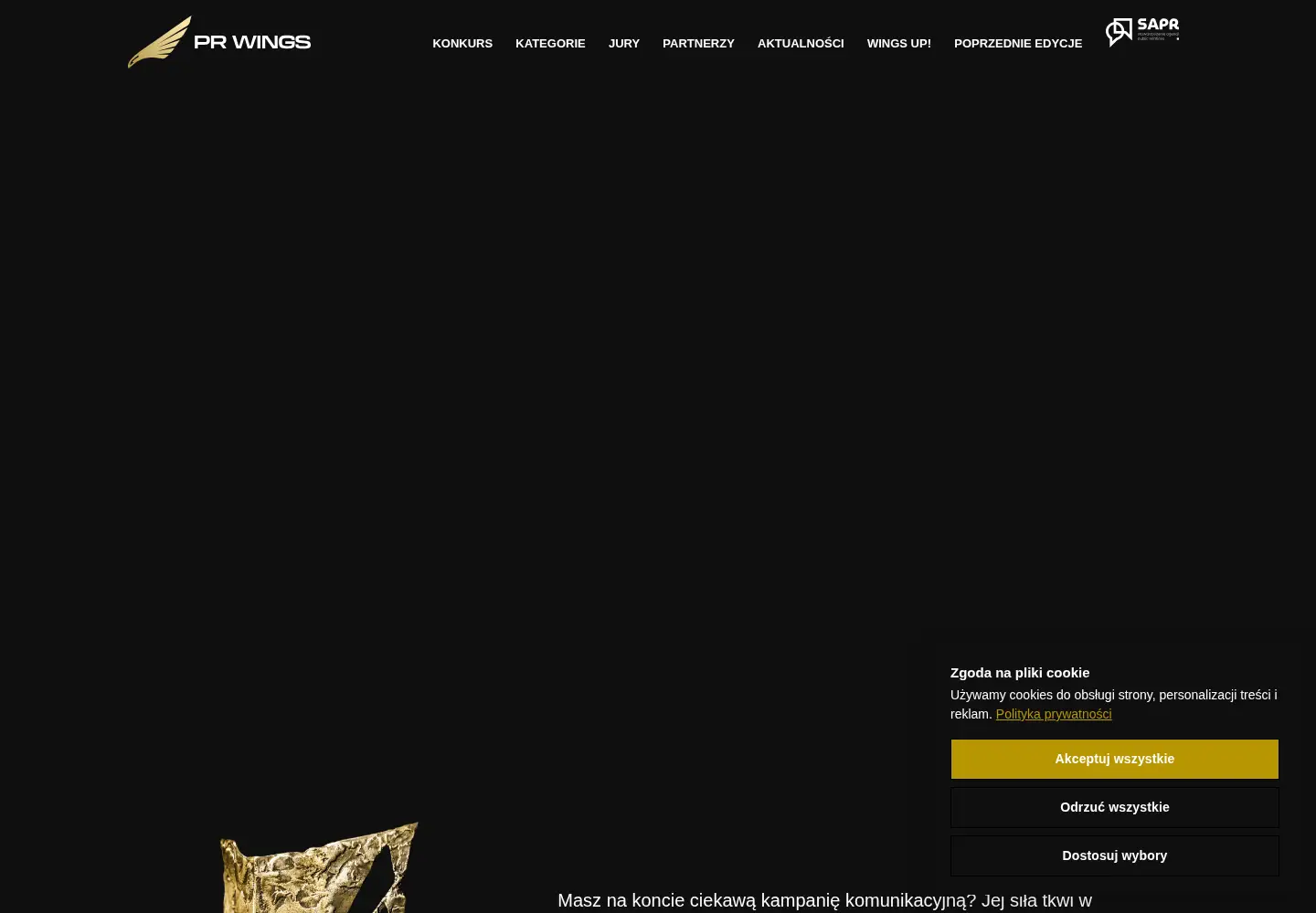 Screenshot of prwings.pl