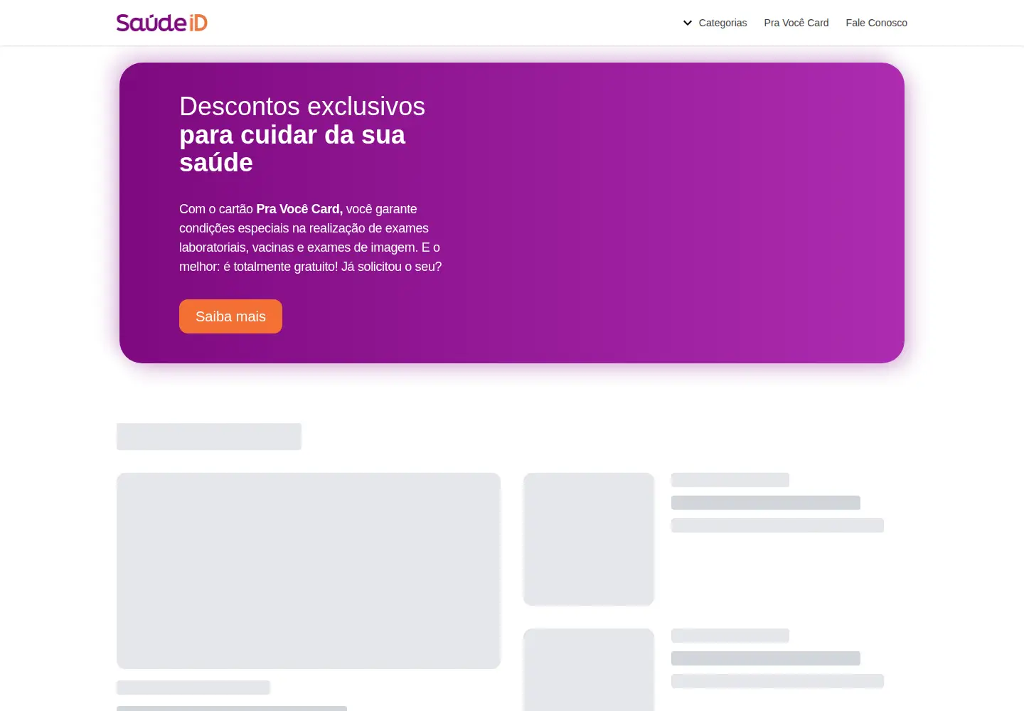 Screenshot of saudeid.com.br