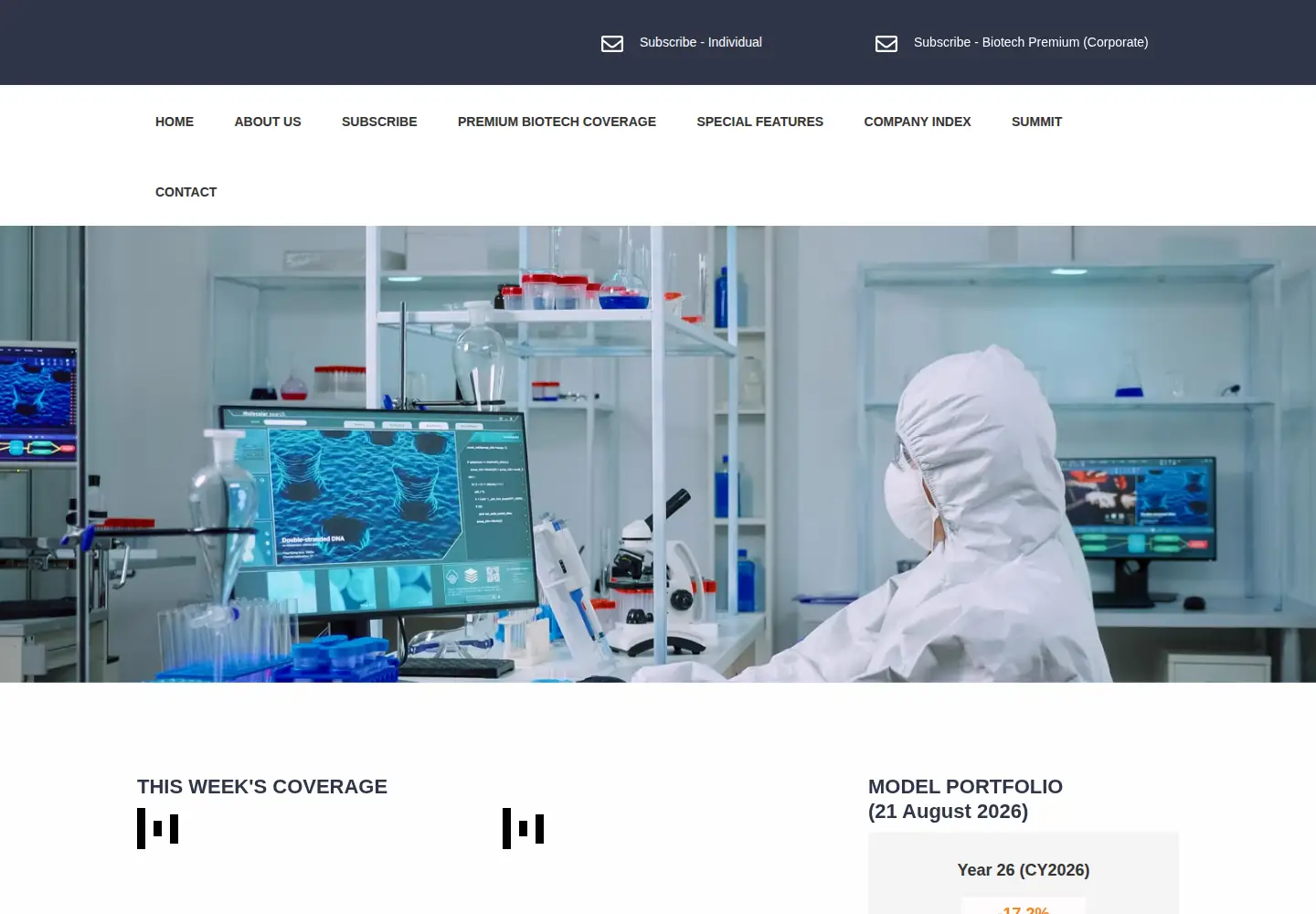 Captured homepage of bioshares.com.au in the current scan