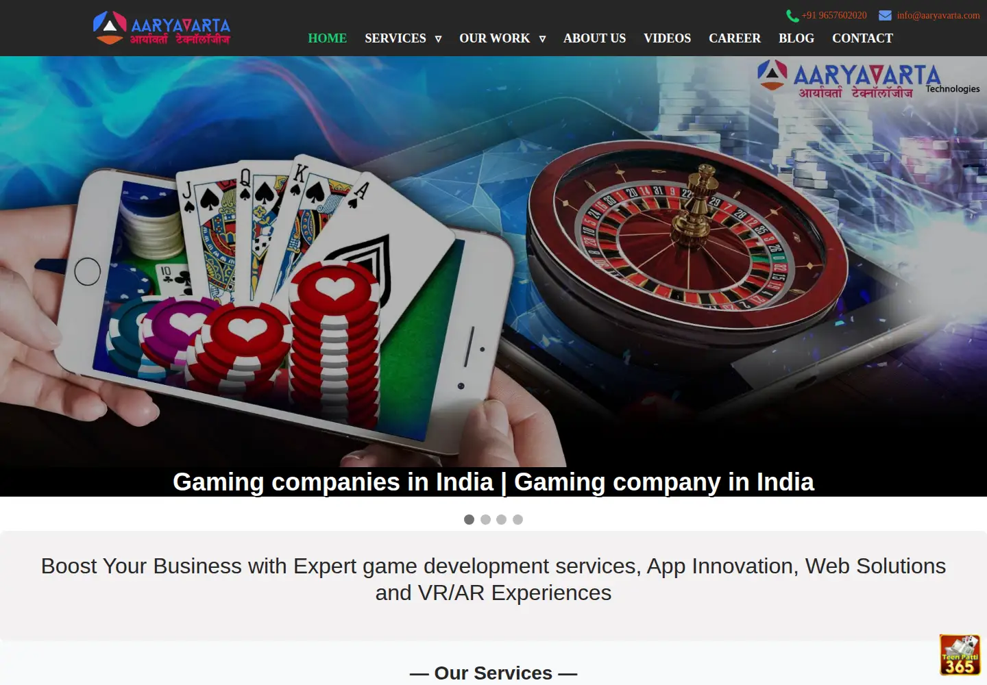 Screenshot of aaryavarta.com