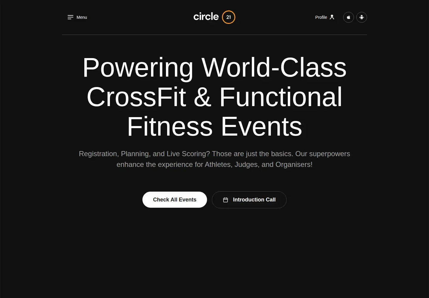 Screenshot of circle21.app