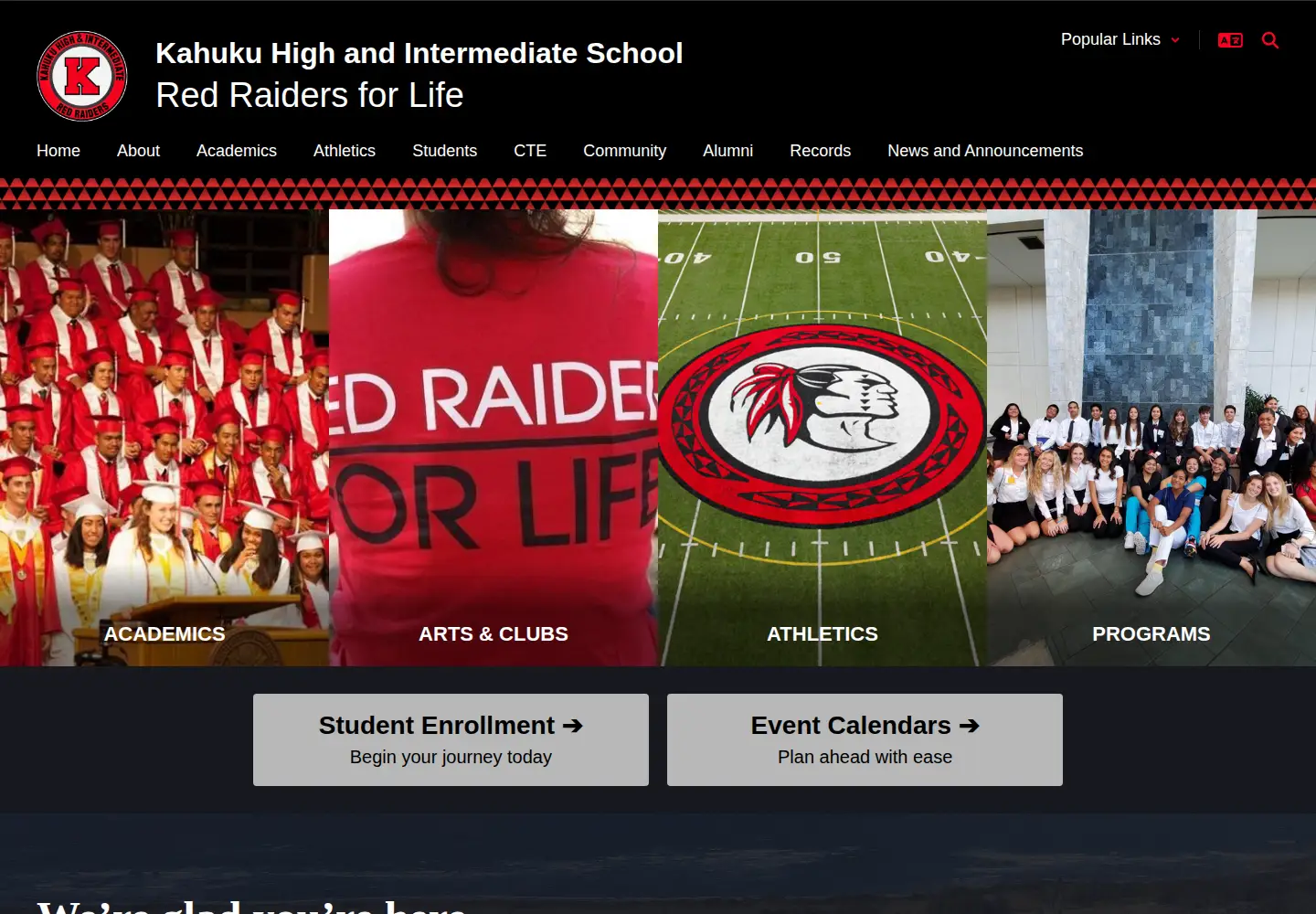 Screenshot of kahukuhigh.org