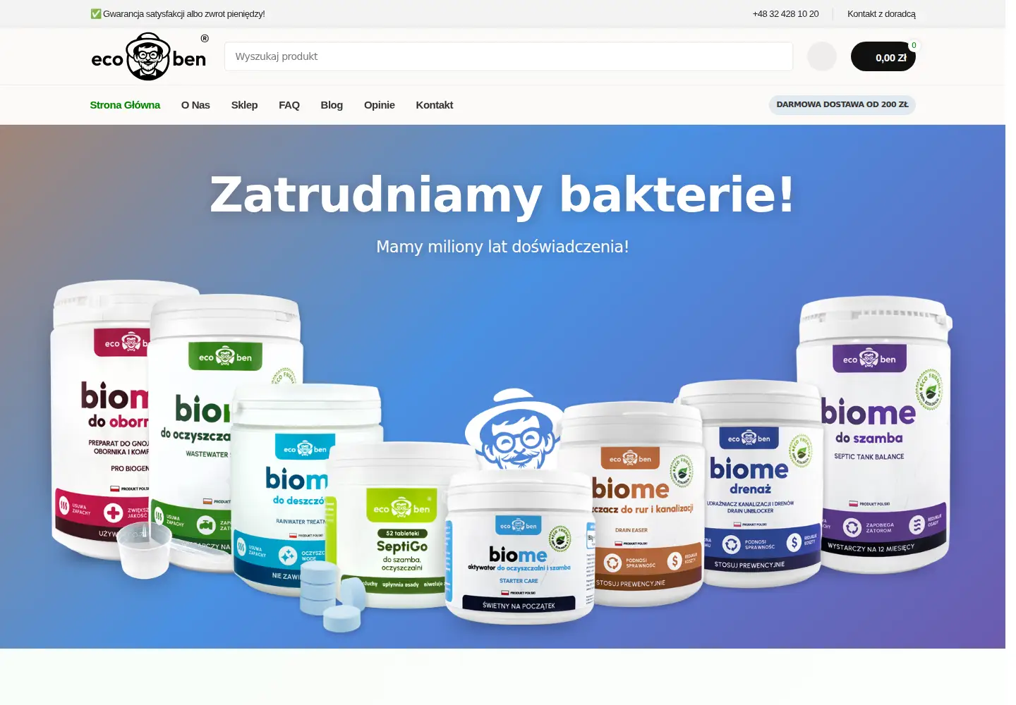 Captured homepage of ecoben.pl in the current scan