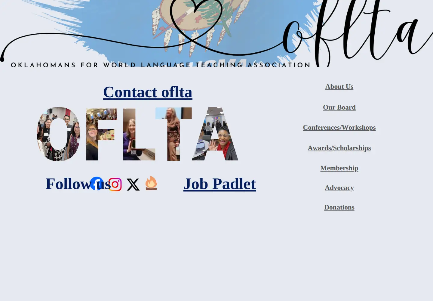 Screenshot of oflta.org