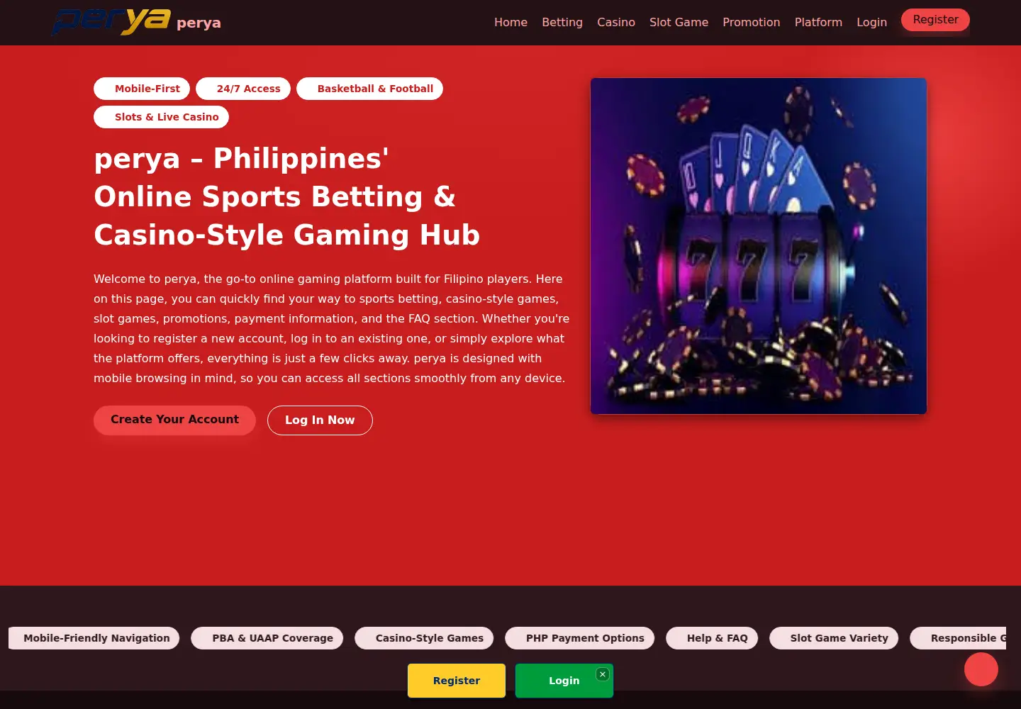 Screenshot of perya.org