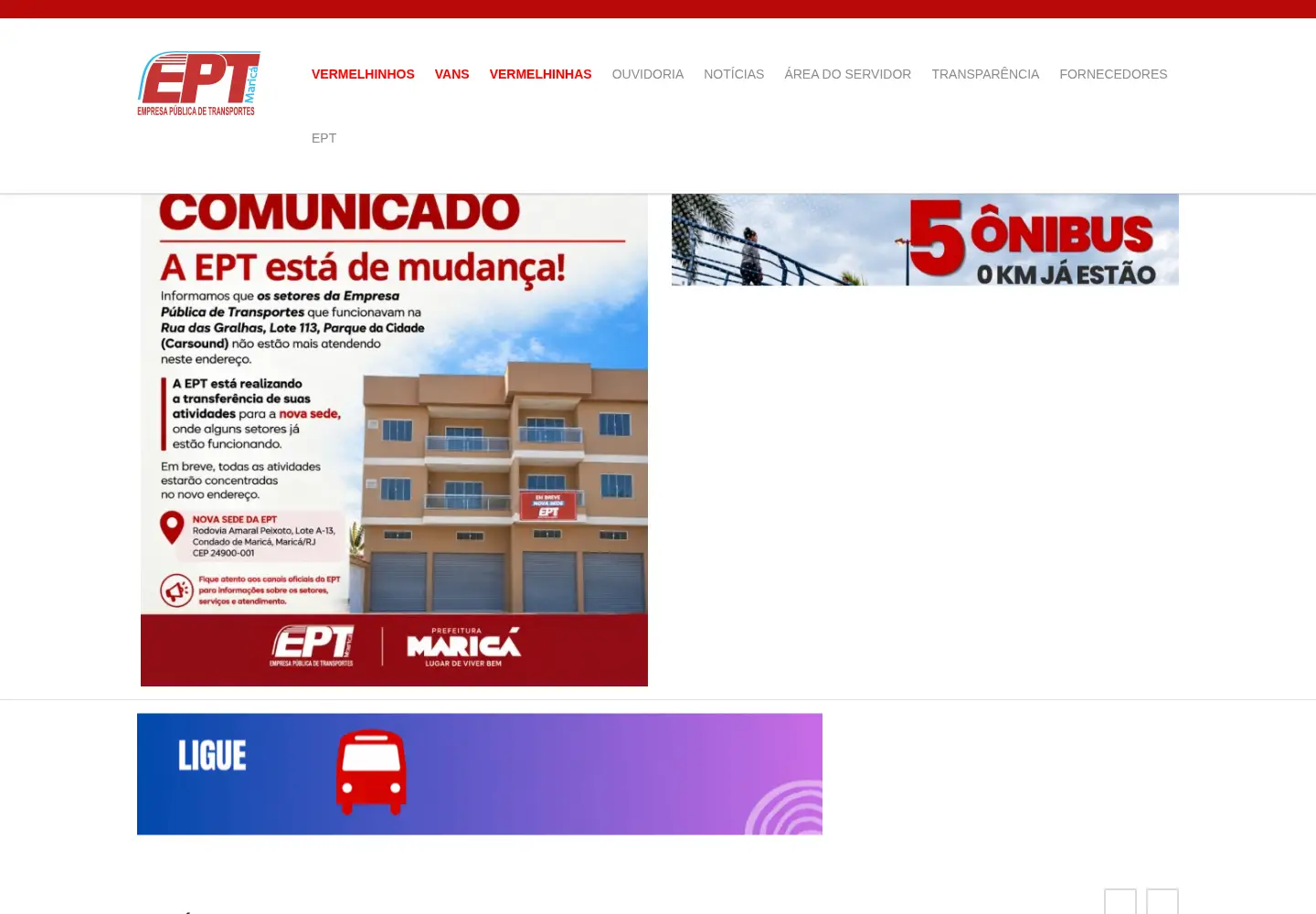 Screenshot of eptmarica.rj.gov.br