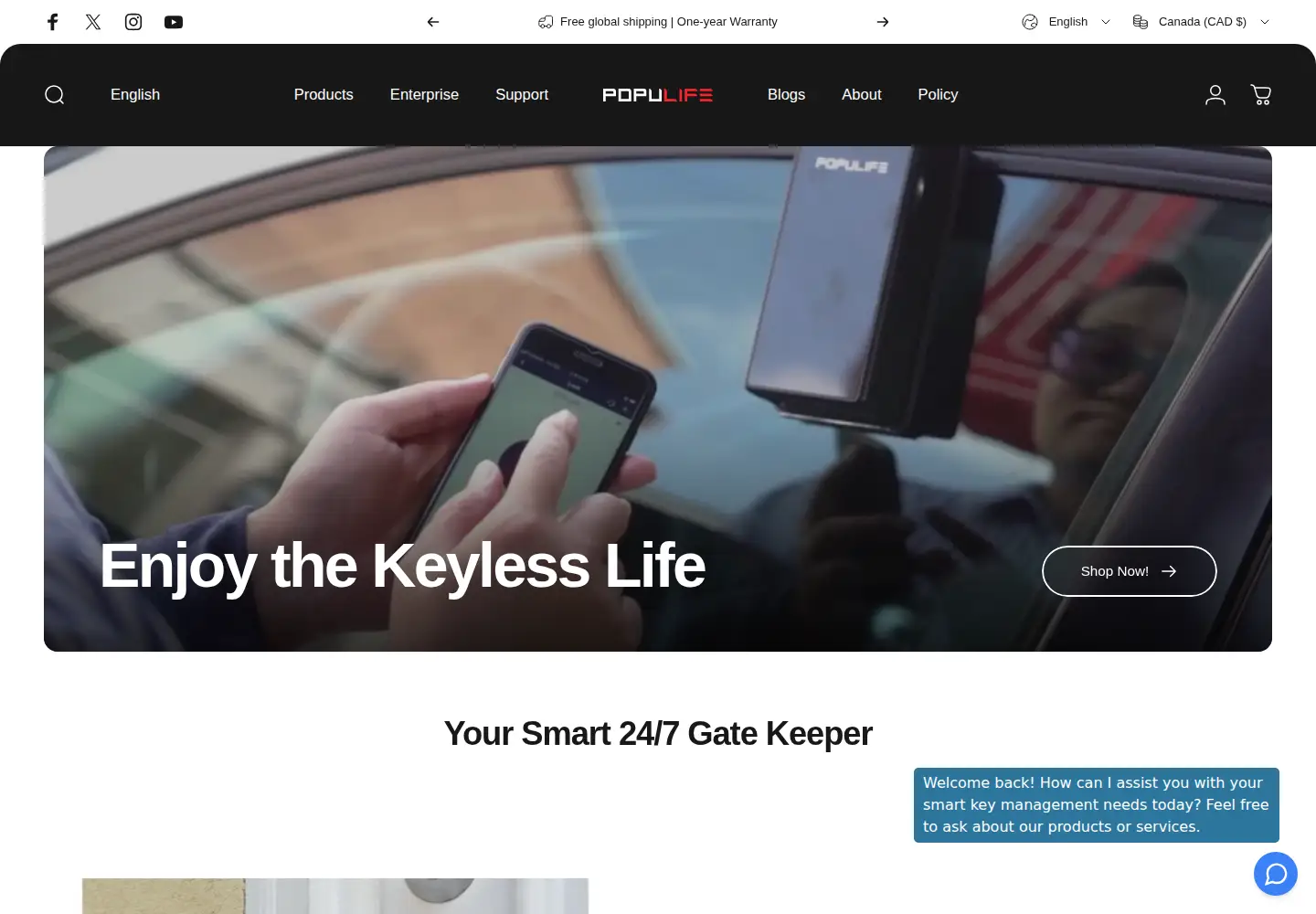 Screenshot of populife.co