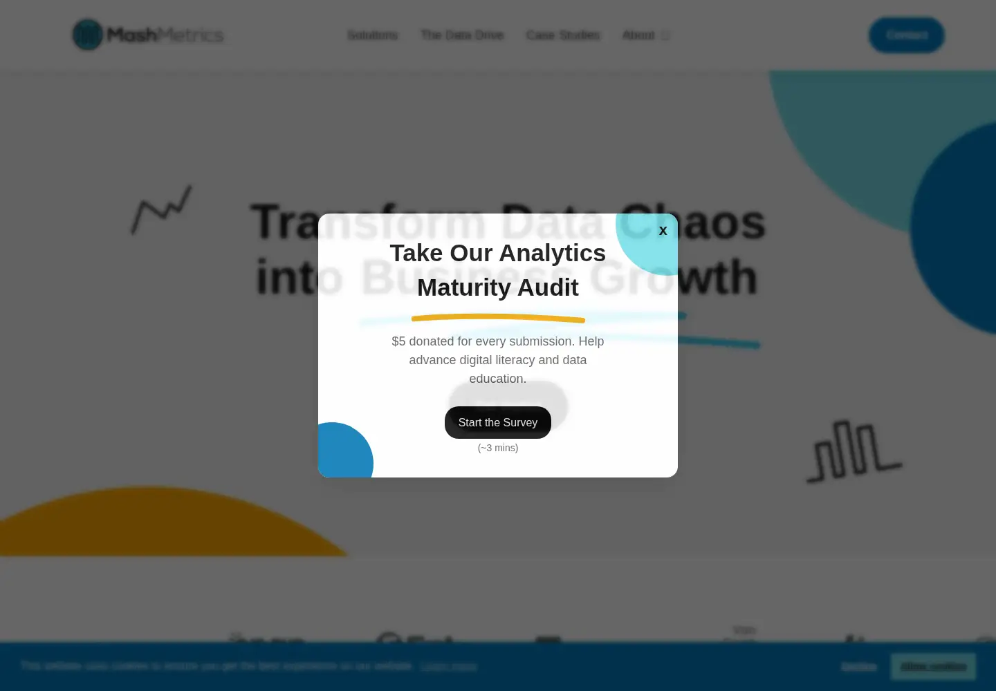 Screenshot of mashmetrics.com