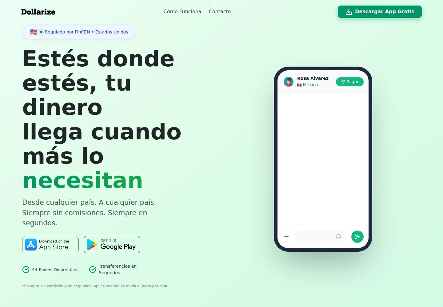 Screenshot of dollarize.me