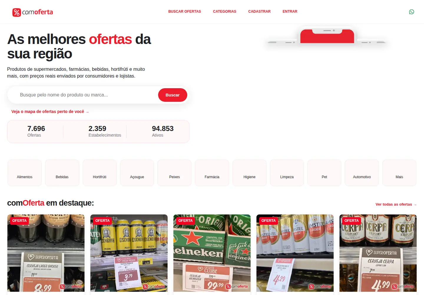 Screenshot of comoferta.com