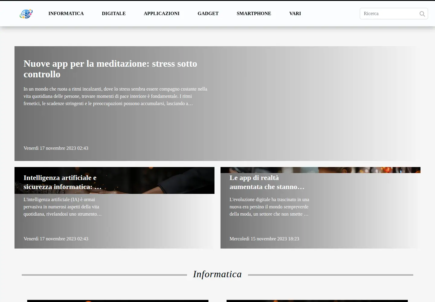 Captured homepage of internet-club.com in the current scan