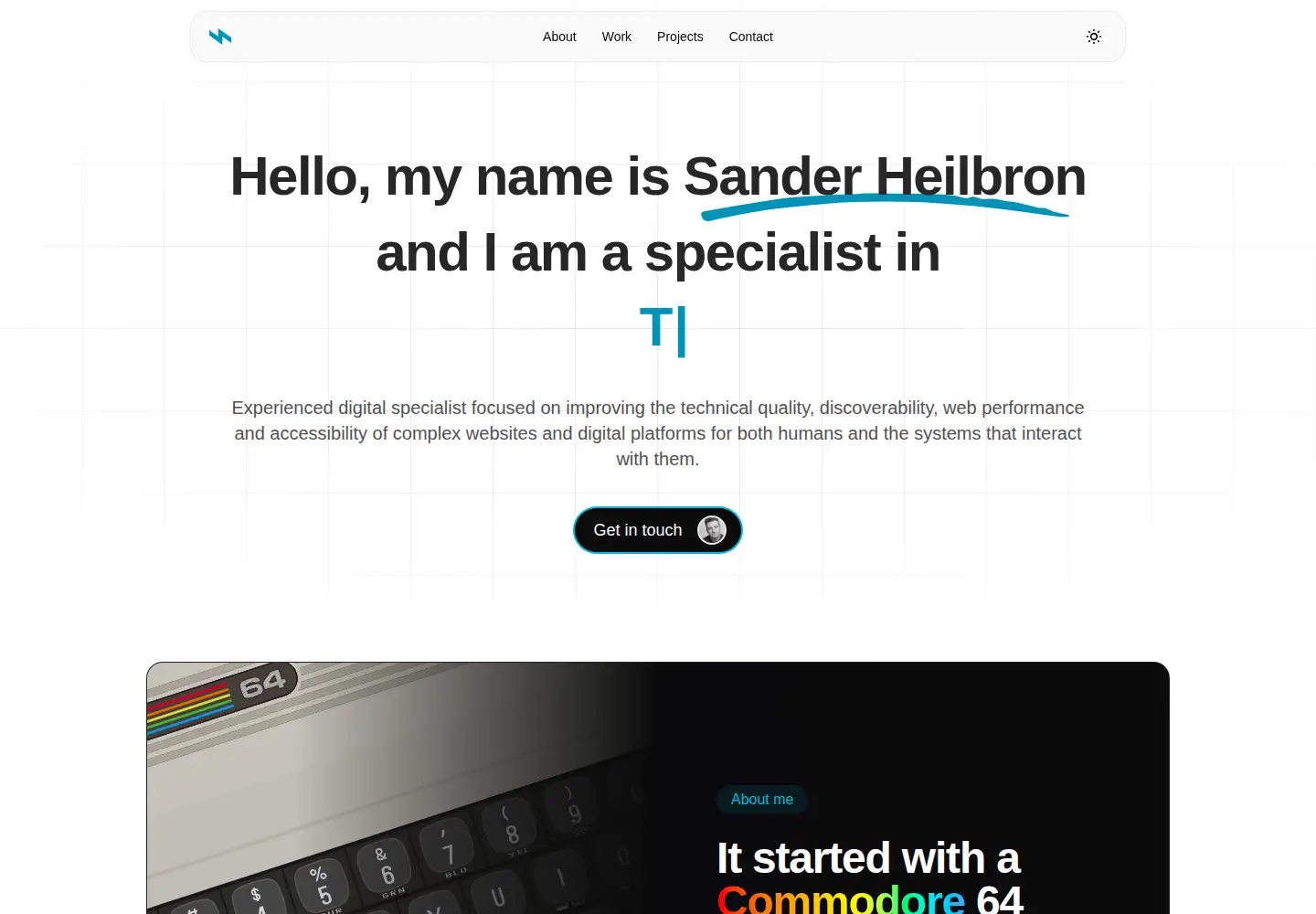 Screenshot of sanderheilbron.nl