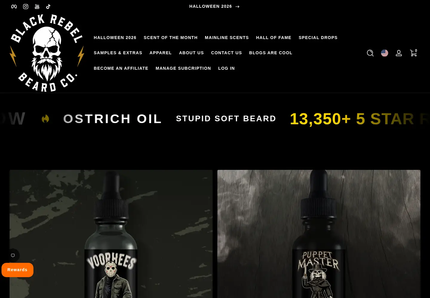 Screenshot of blackrebelbeard.com