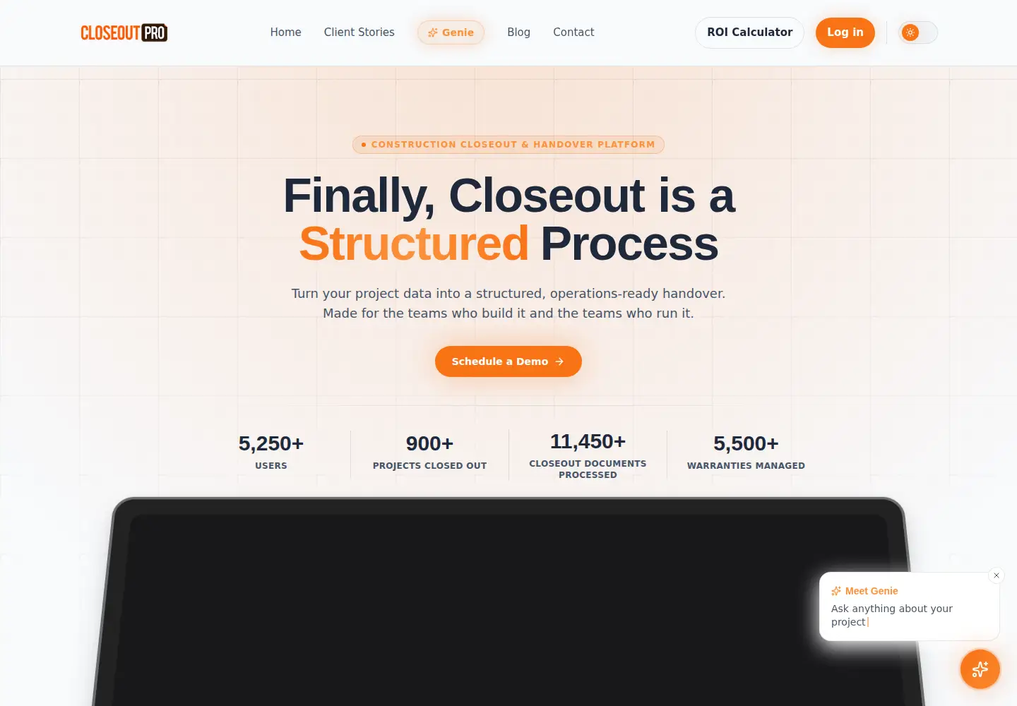 Captured homepage of closeout-pro.com in the current scan