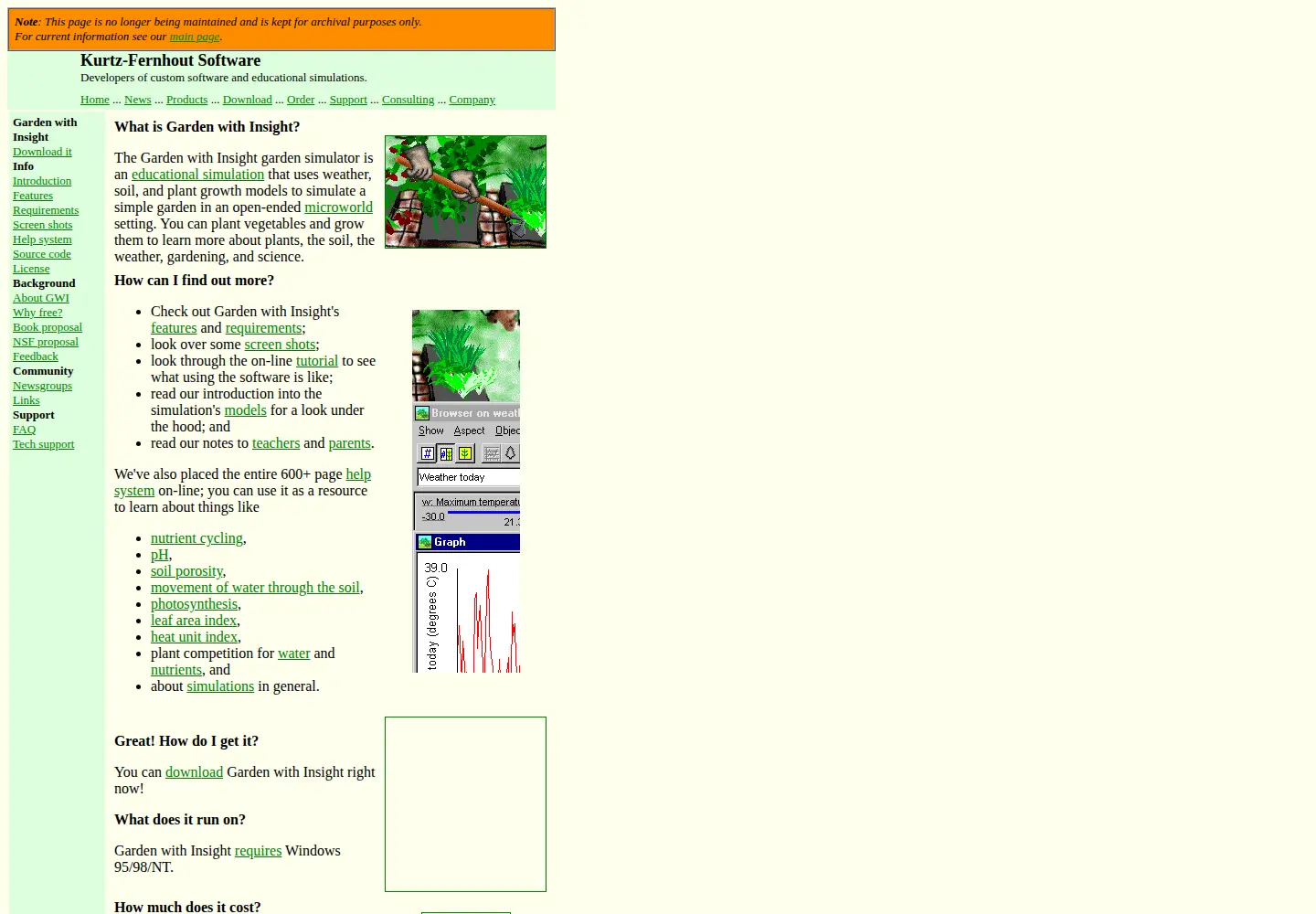 Captured homepage of gardenwithinsight.com in the current scan