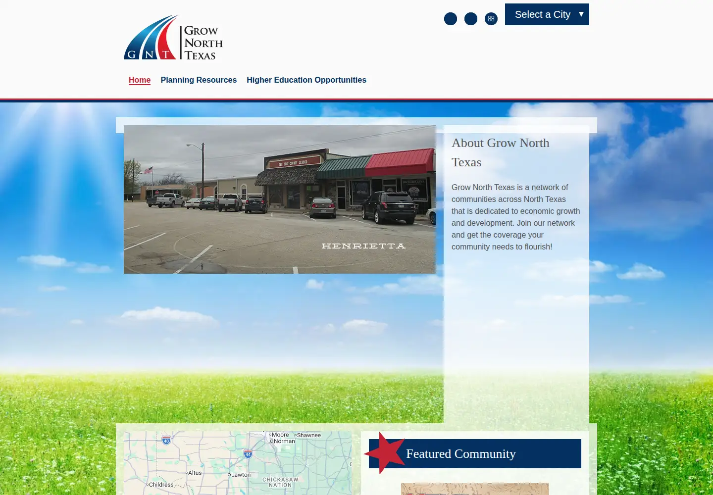Screenshot of grownorthtexas.com