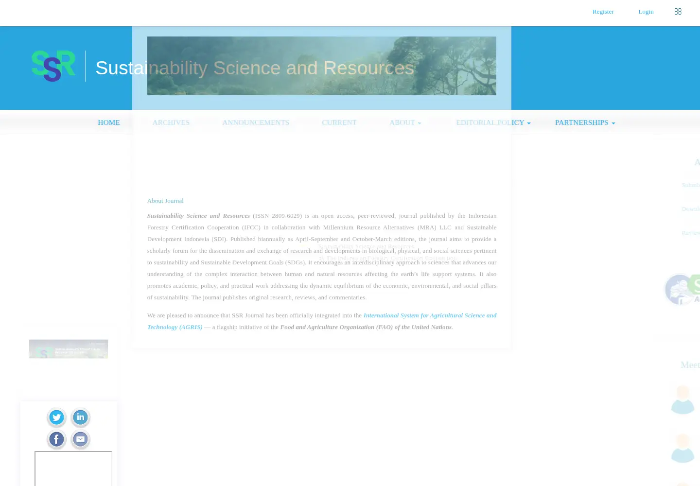 Screenshot of journalssr.com