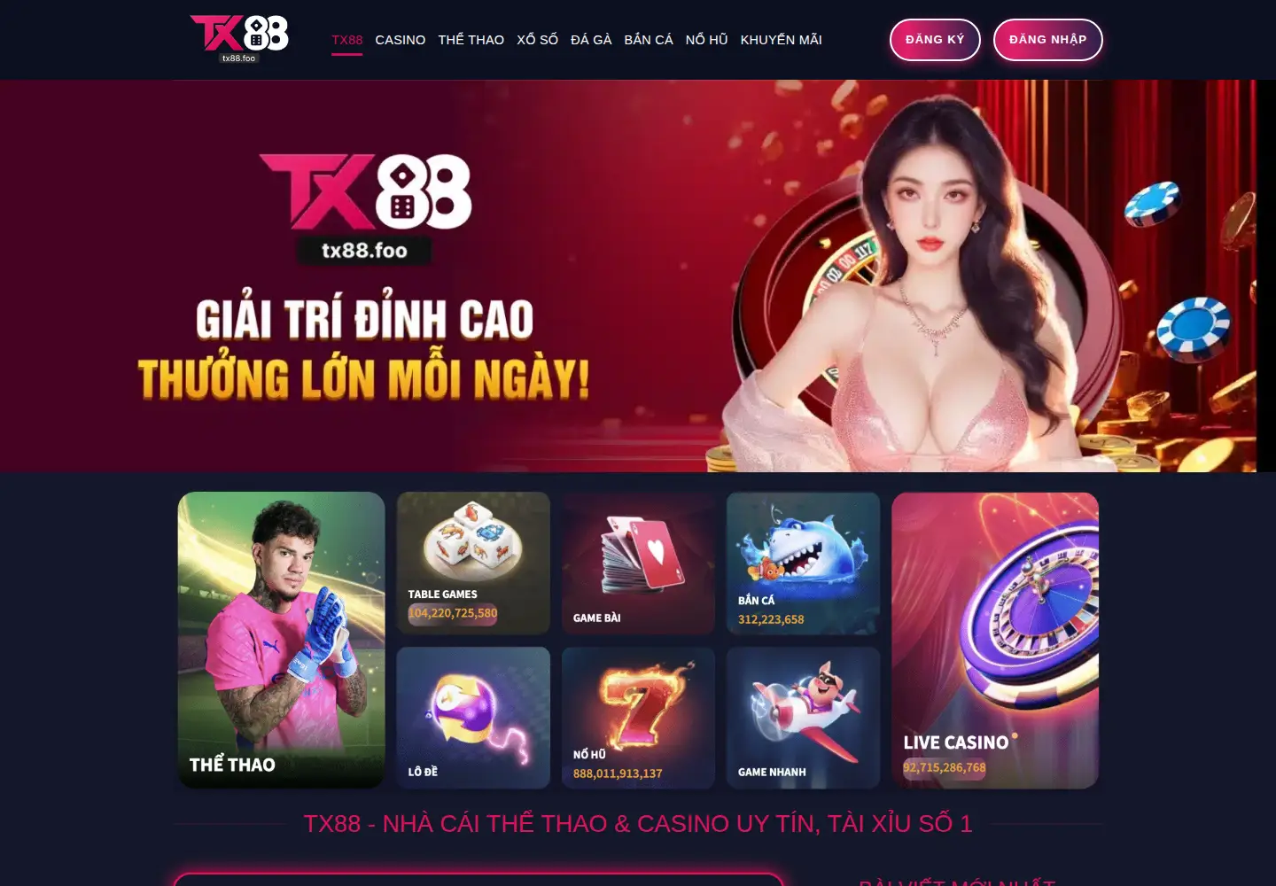 Screenshot of tx88.foo