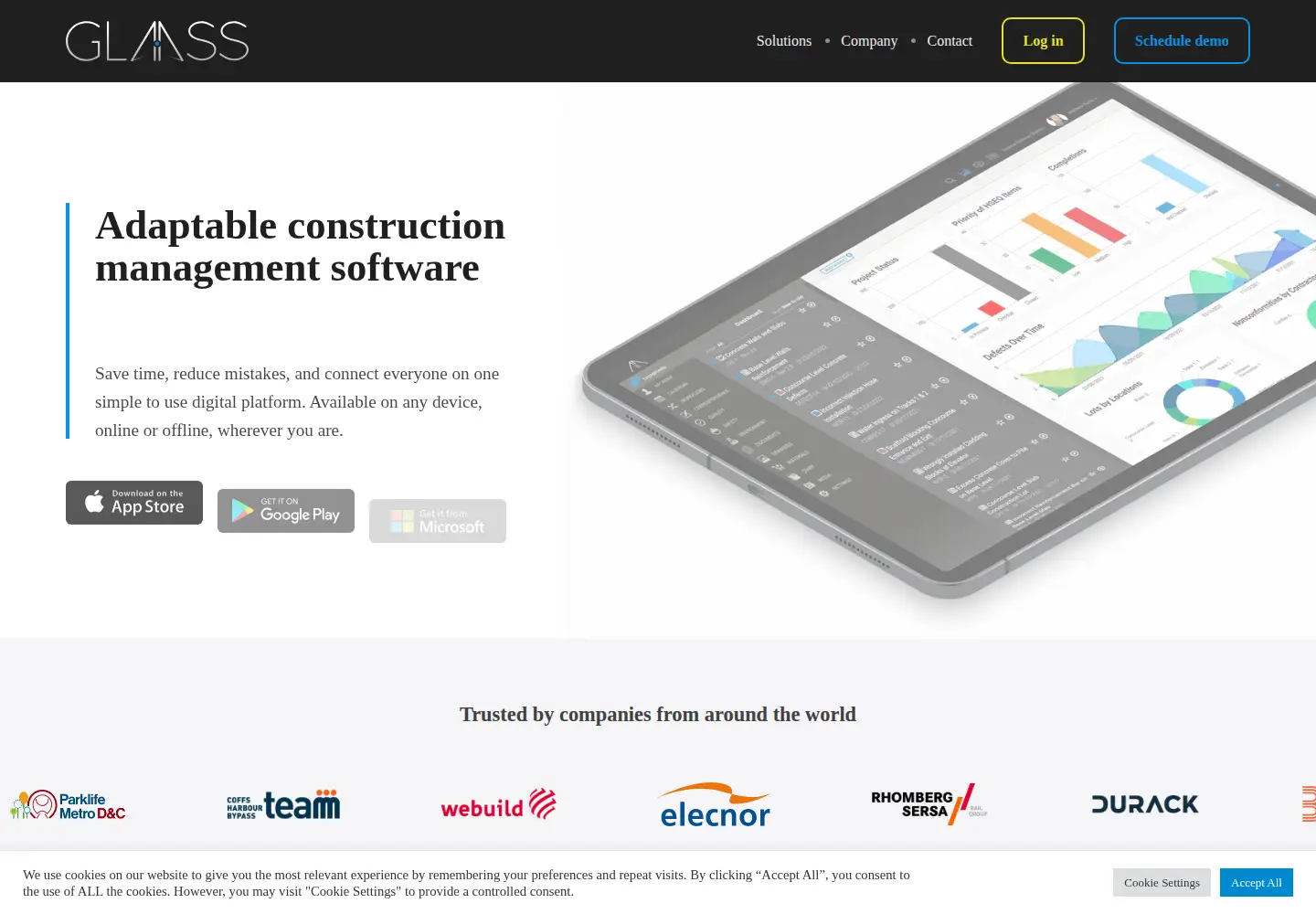 Screenshot of glaass.net